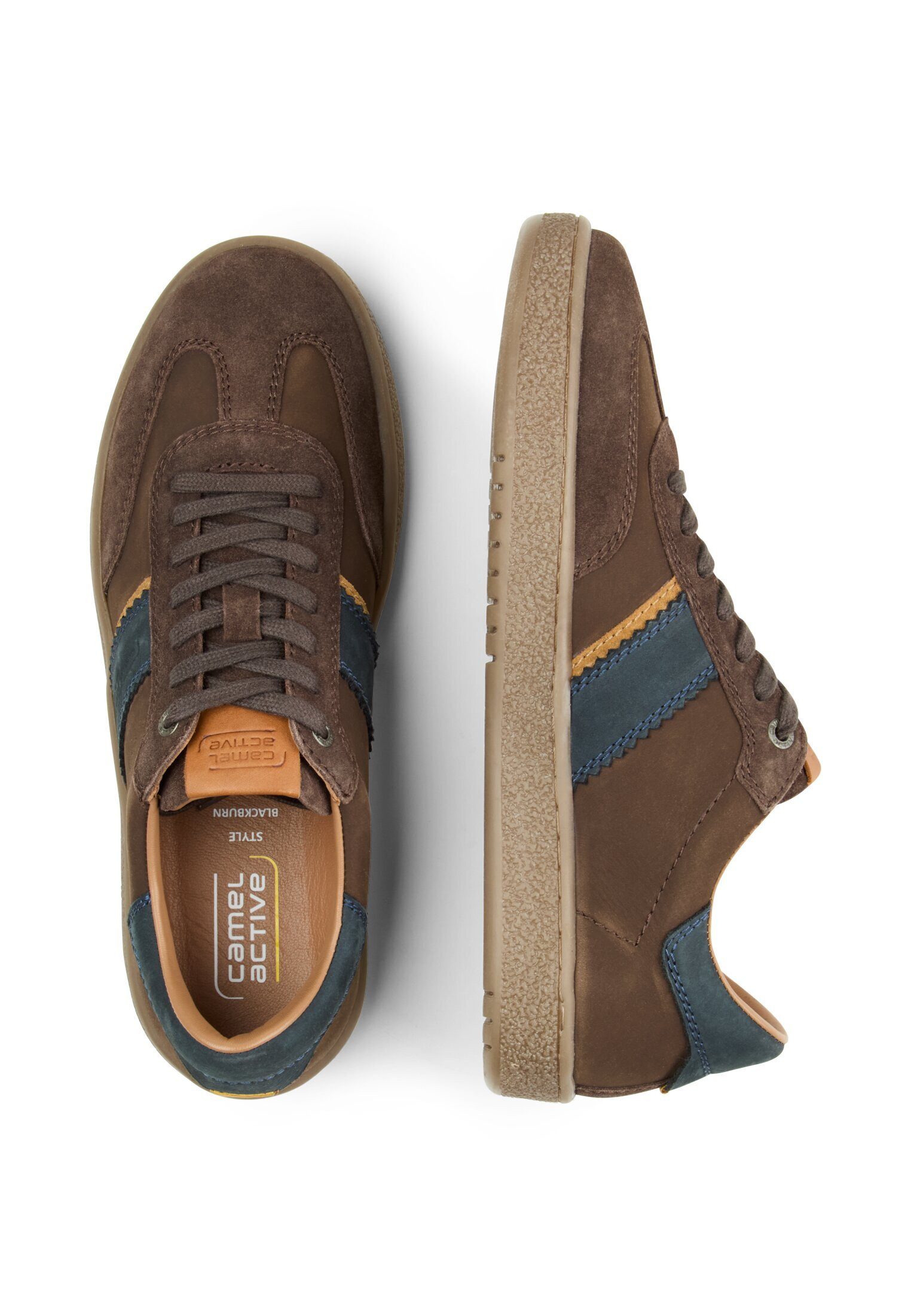camel active Sneaker Split/Nubuk DUNKELBRAUN Sneaker günstig online kaufen
