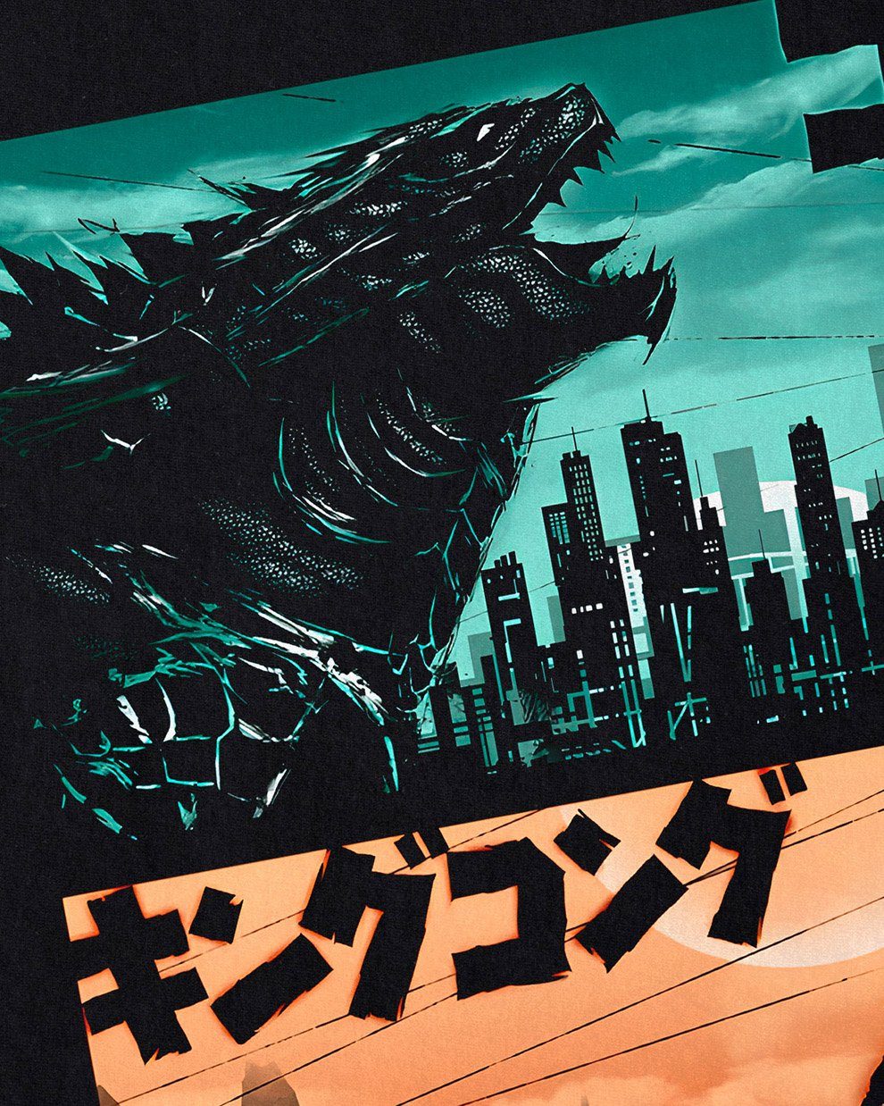 Print-Shirt style3 godzilla kaiju king japan kong