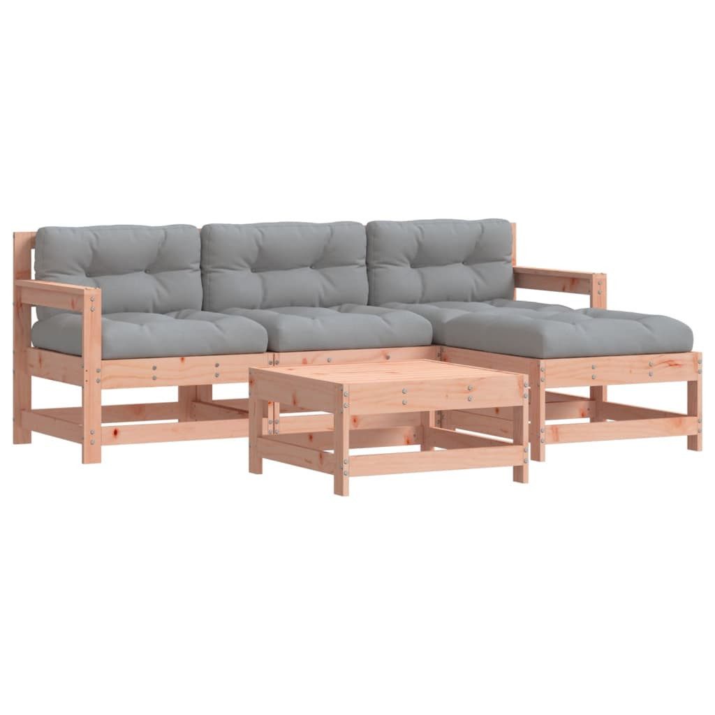 vidaXL Gartenlounge-Set 5-tlg. Garten-Lounge-Set mit Kissen günstig online kaufen