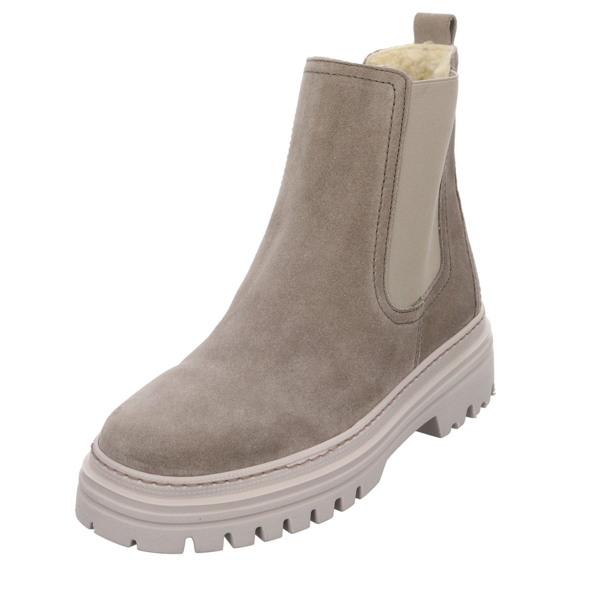 Gabor Chelsea Boots Veloursleder uni Chelseaboots Veloursleder salbei (dust) (07301902)