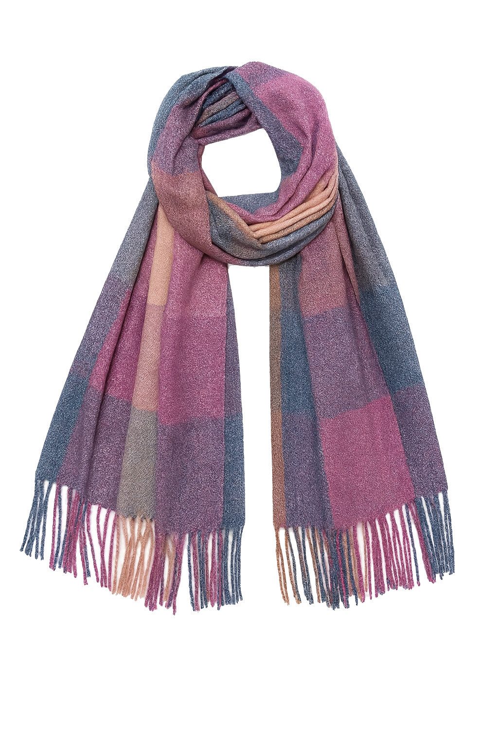 Faera Modeschal Weicher Strick Schal mit Fransen - Stilvoller Winter Halswä günstig online kaufen