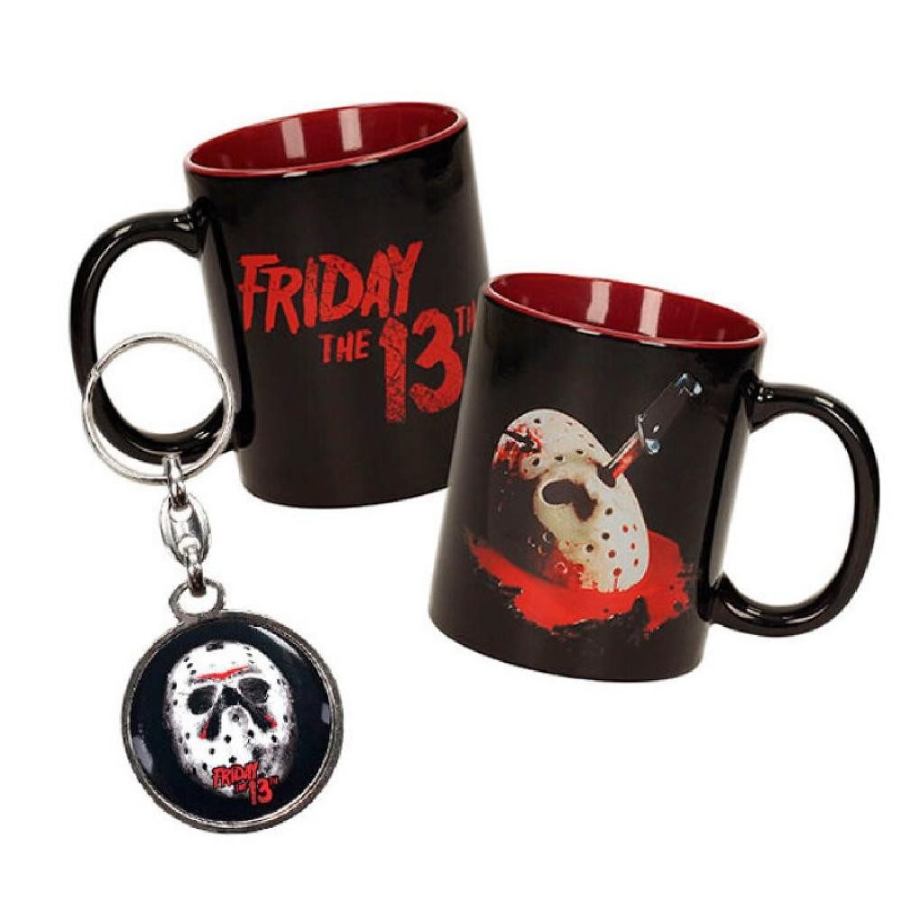 SD Toys Tasse Friday the 13th Mug + Metal Schlüsselanhänger