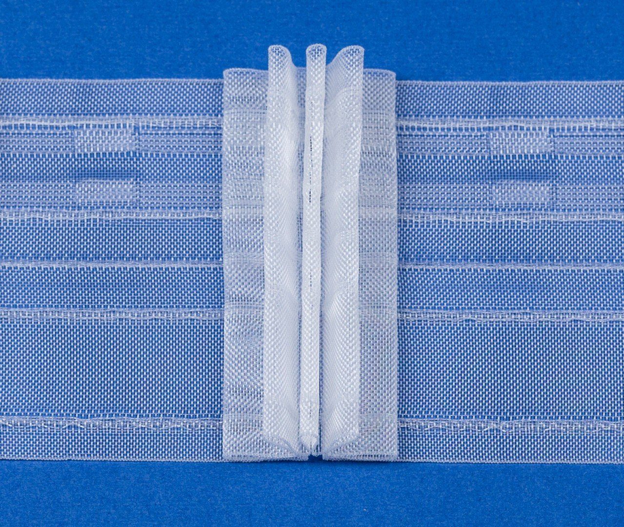 - / rewagi, L134, Farbe: Gardinenband, Breite: transparent Gardine Verkaufseinheit: 5 / Vorhang Stehfalten, 80 mm Meter