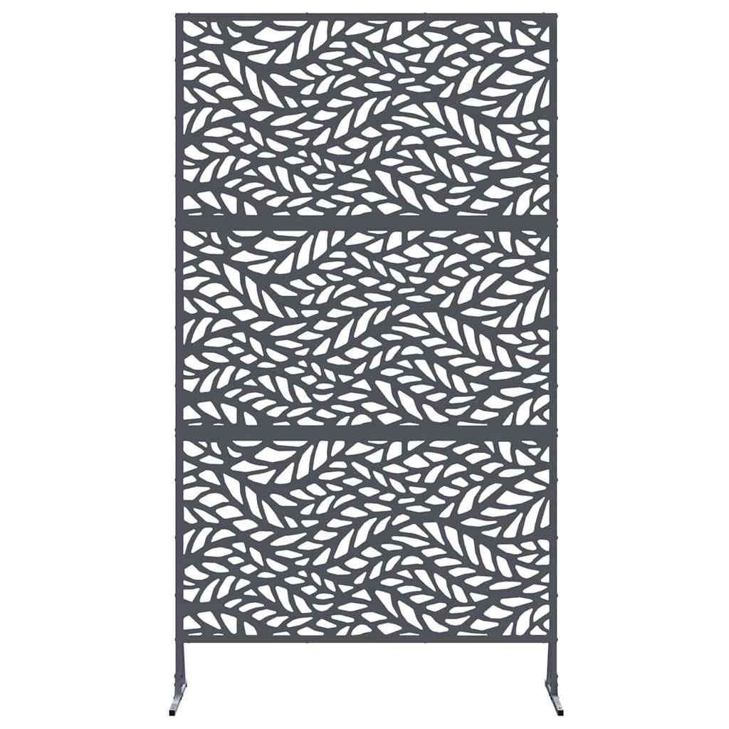 vidaXL Paravent 100 x 50 x 180 cm Sichtschutz Anthrazit 100x50x180 cm aus Stahl Parave