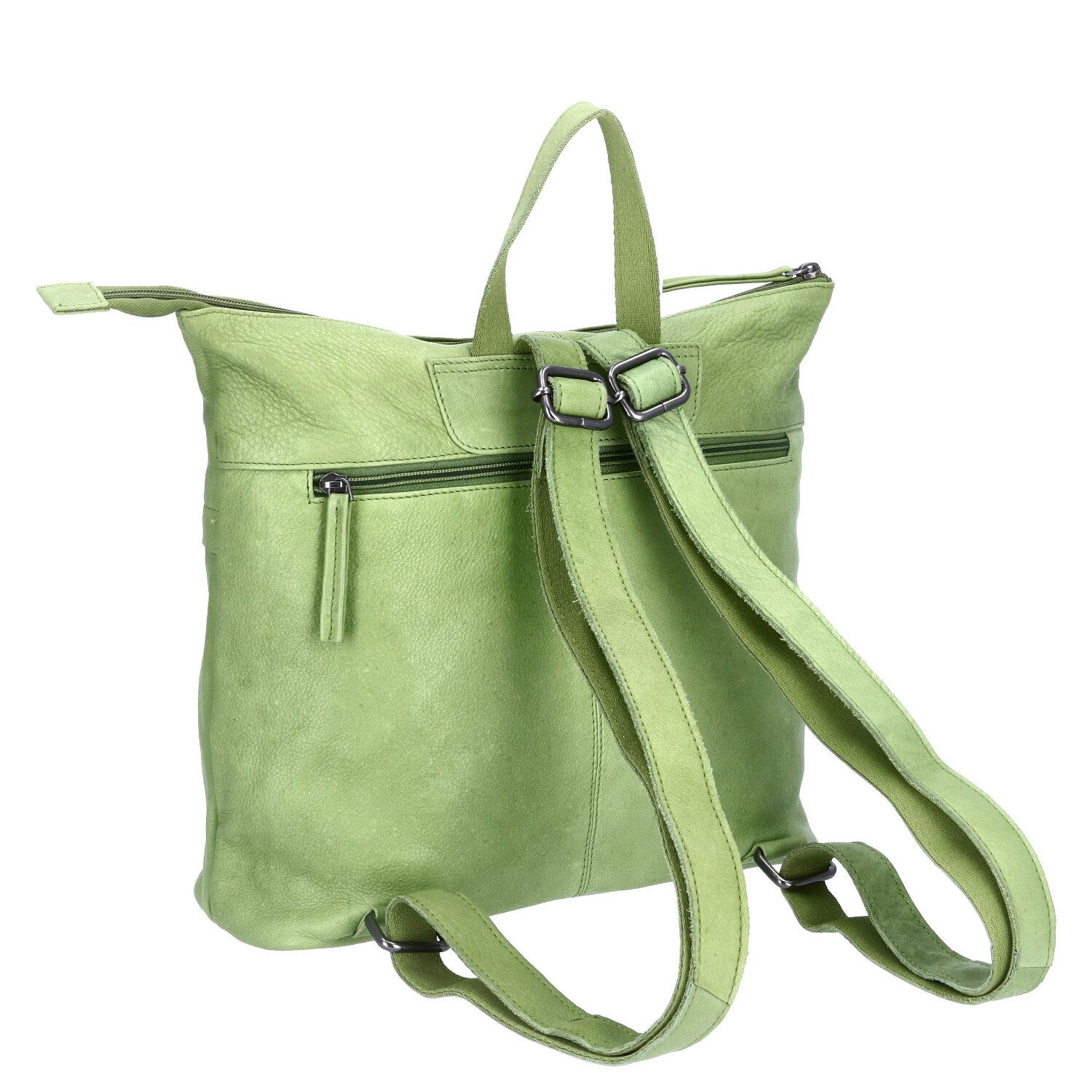 The Skandinavian Brand Freizeitrucksack The Skandinavian Brand Damen Leder Rucksack Green (1-tlg)