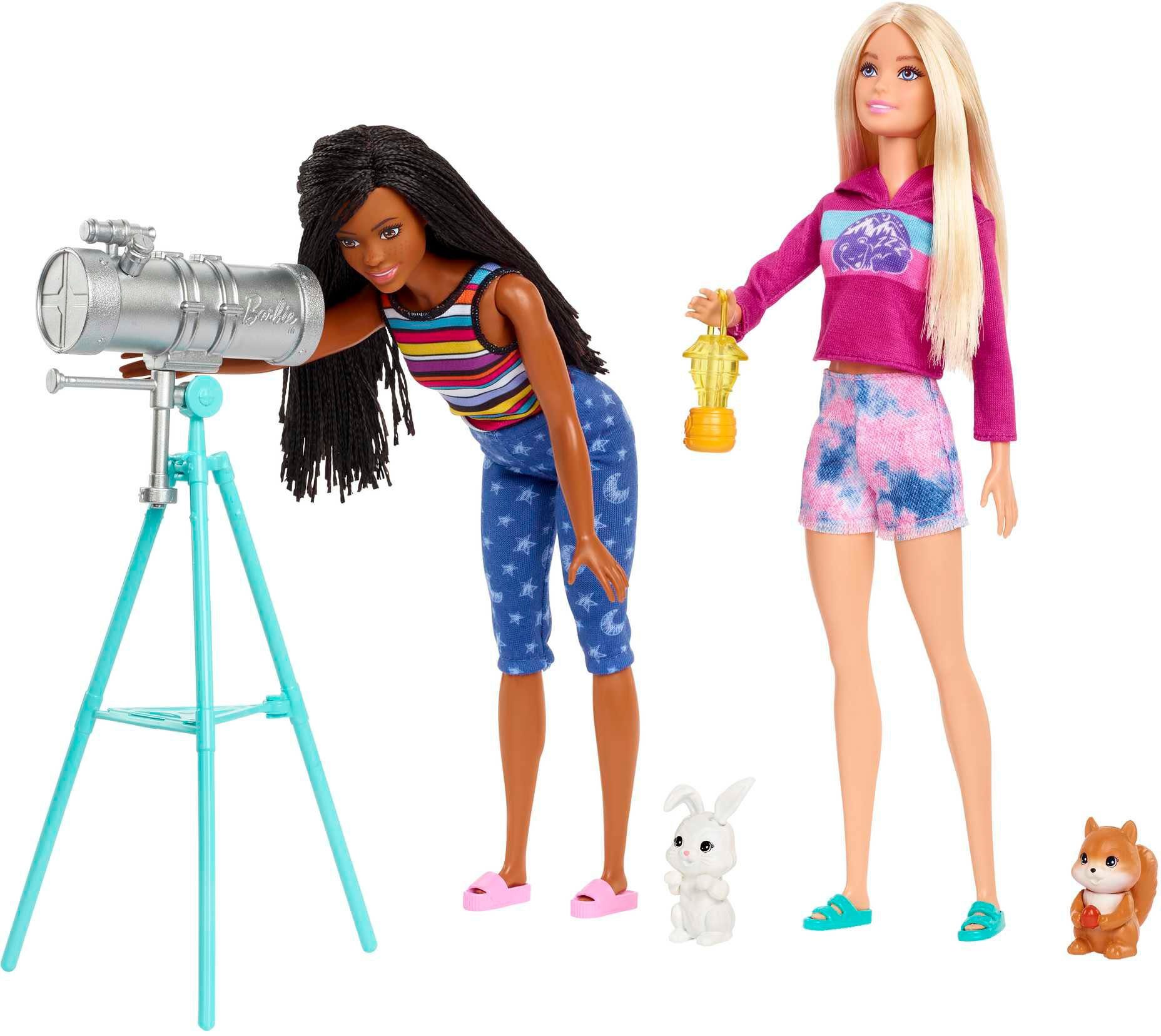 Zubehör Abenteuer Zelt, zu 2 Camping Puppen Puppen Barbie & zweit, mit Accessoires-Set