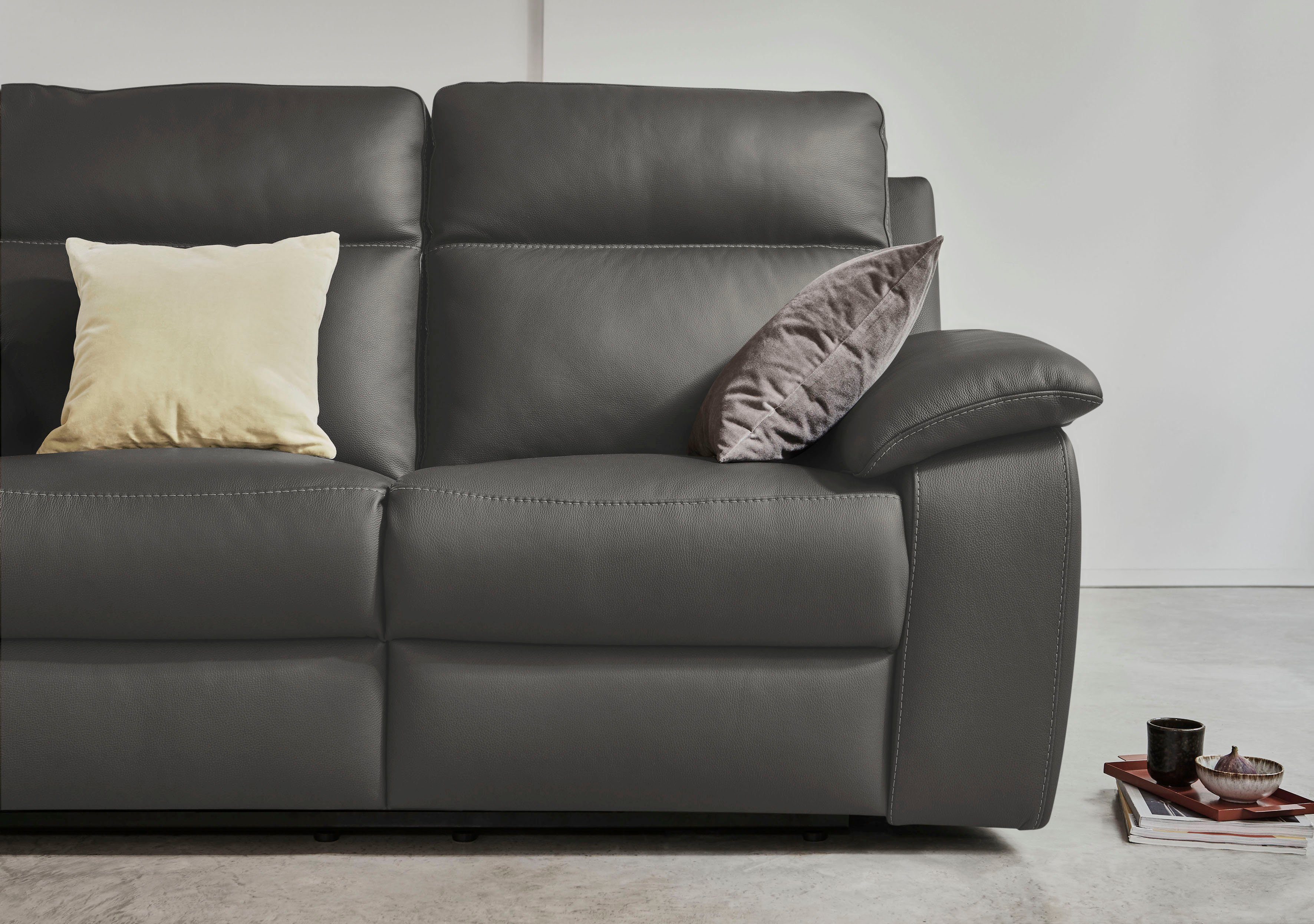 Nicoletti Home 3-Sitzer, Breite 203 cm, wahlweise mit oder ohne elektrische Relaxfunktion | Einzelsofas