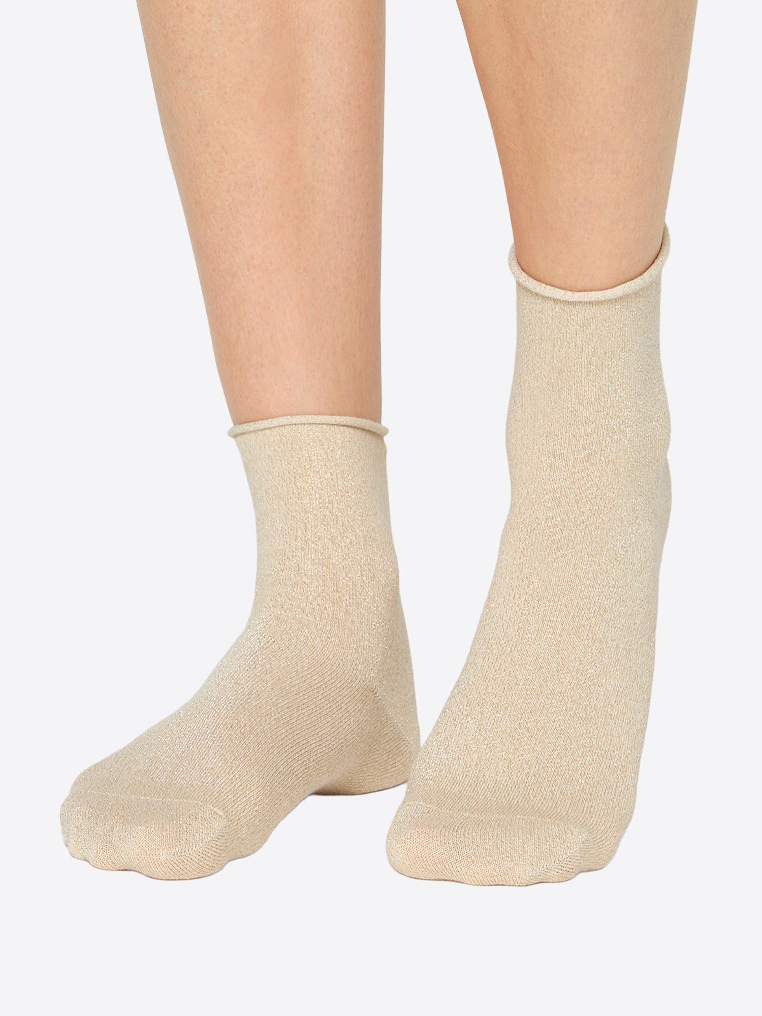 Nur Die Basicsocken Glamour (2-Paar) Socken, Baumwollsocken, Alltagsocken
