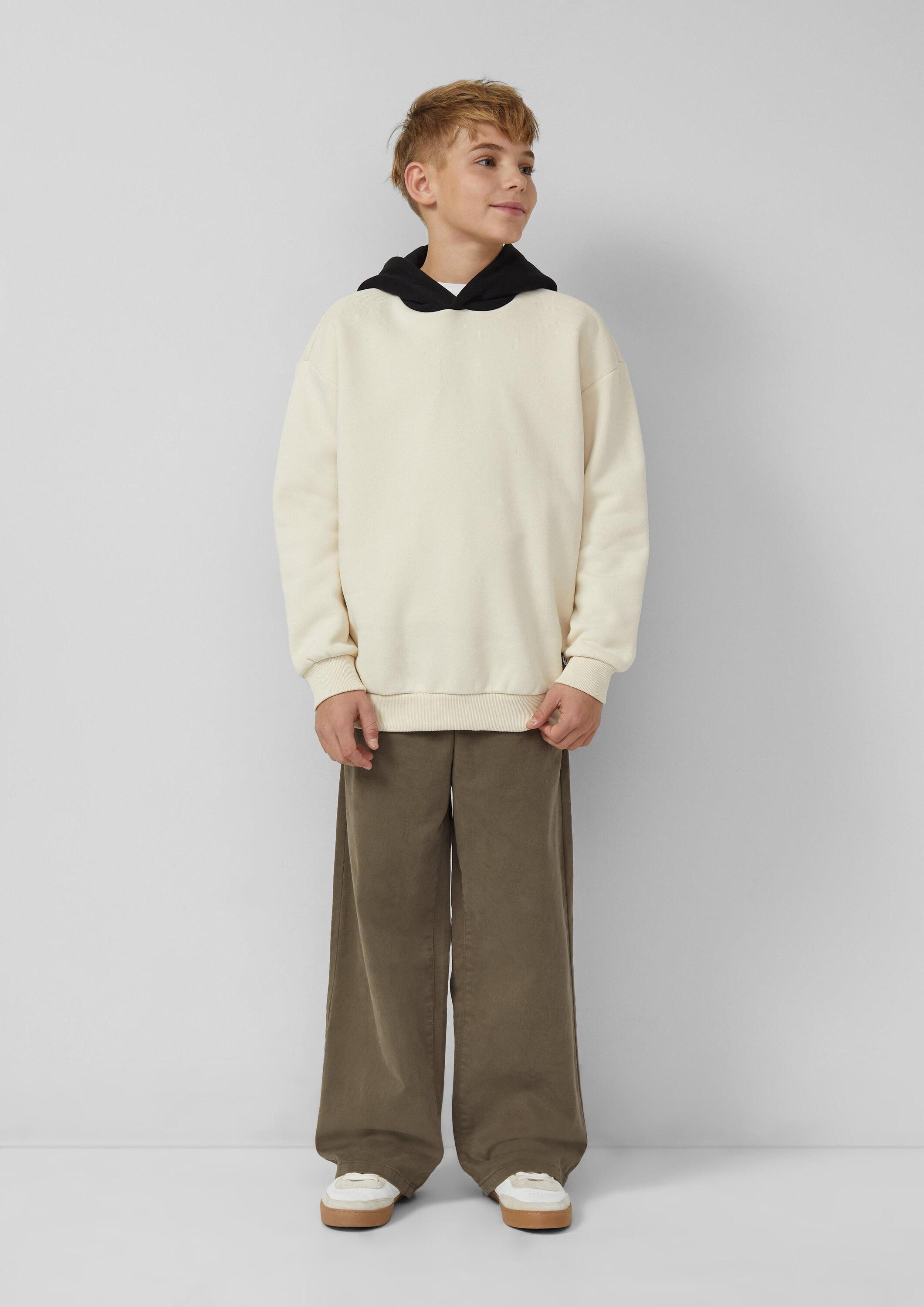 s.Oliver Sweatshirt Sweatshirt Kuscheliger Hoodie mit Rückenprint