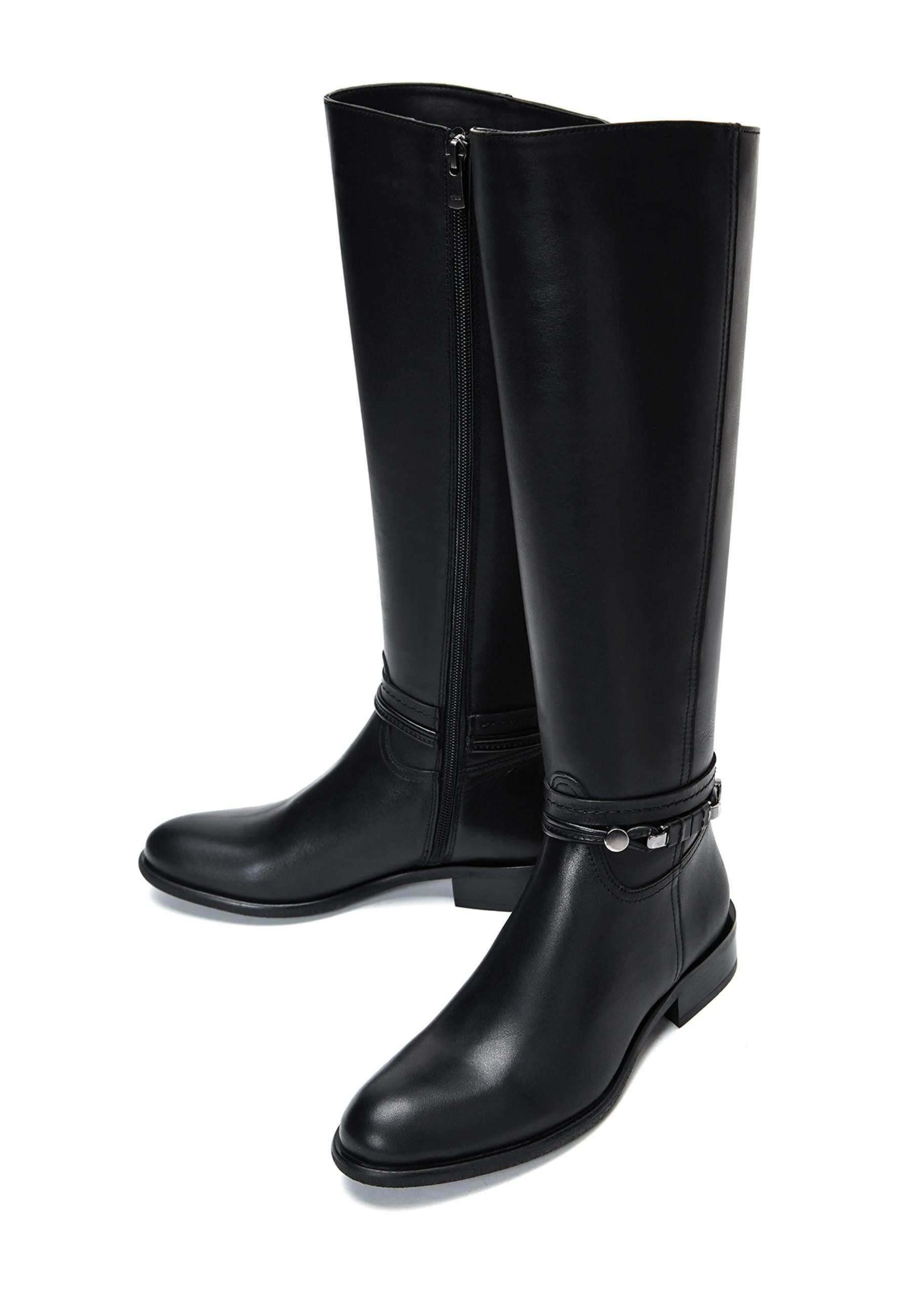 Derimod Lederstiefel Bootsschuh