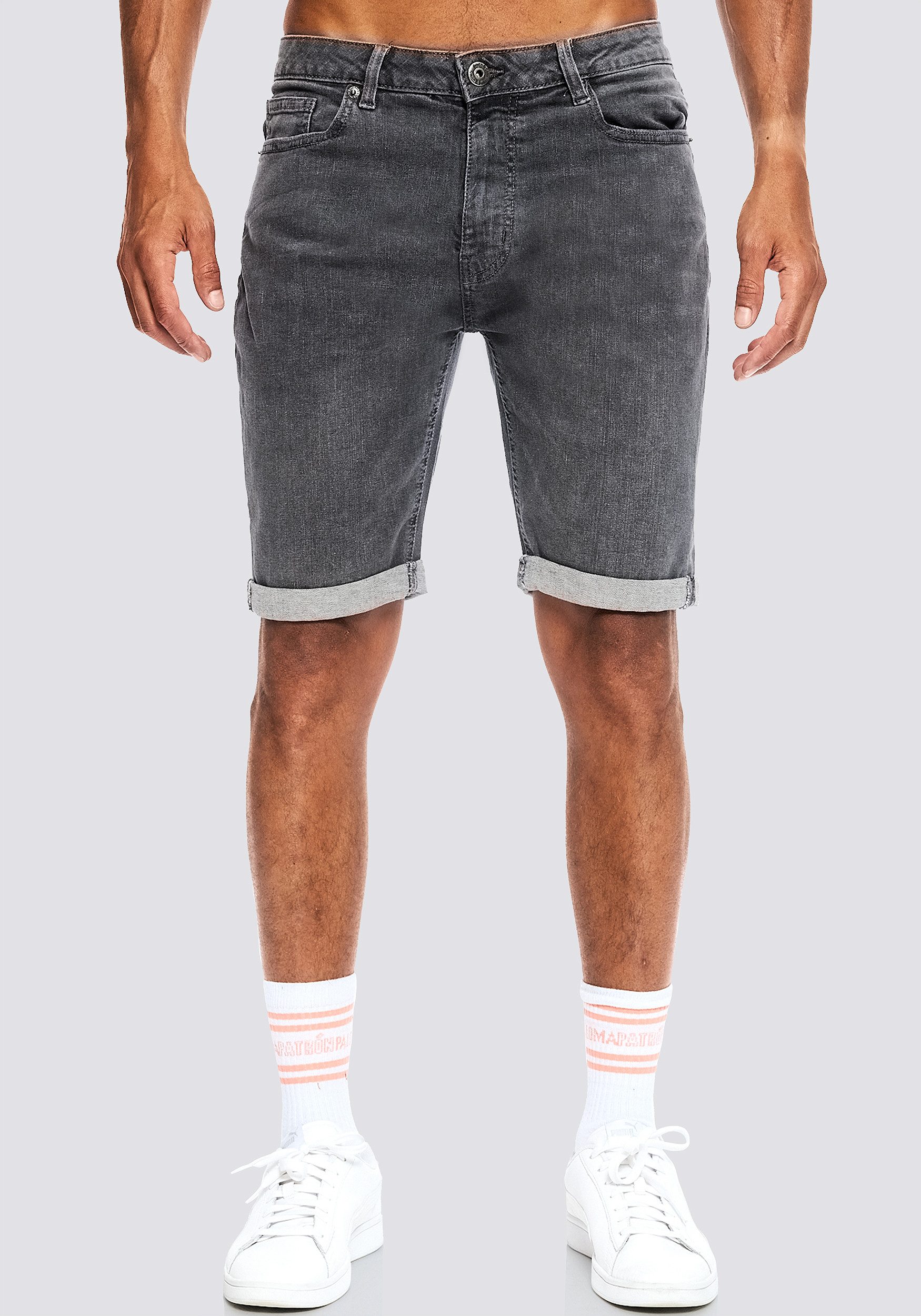 Smith & Solo Jeansshorts Herren, kurze Hosen Männer, Shorts 5Pocket Style