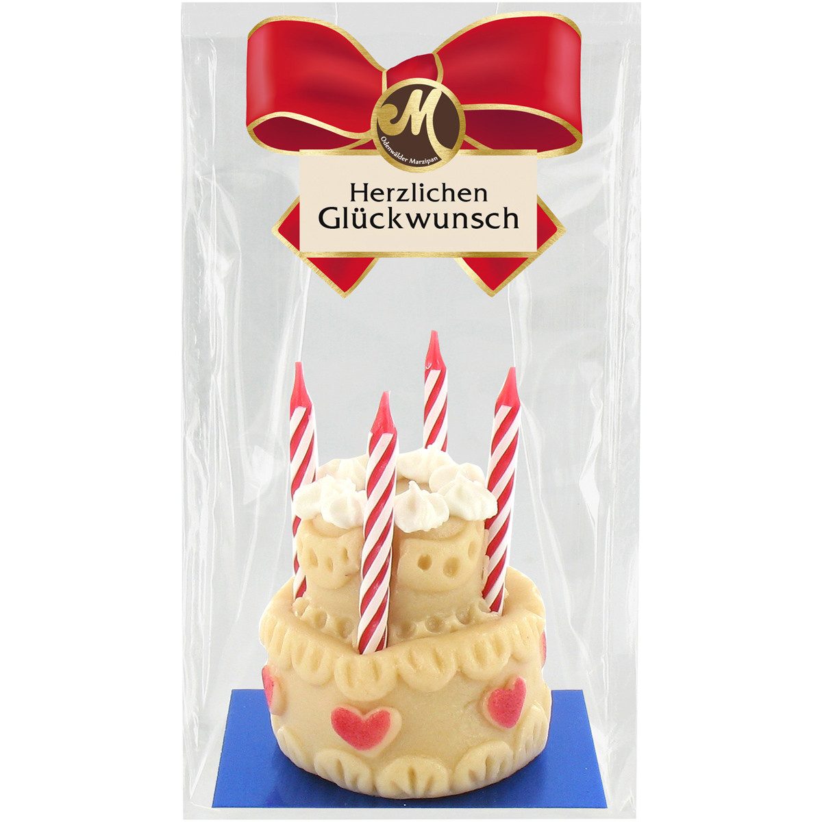 Odenwälder Marzipankonditorei Süßigkeit, Odenwälder Marzipan Herzlichen Glückwunschtorte aus Edelmarzipan 100g