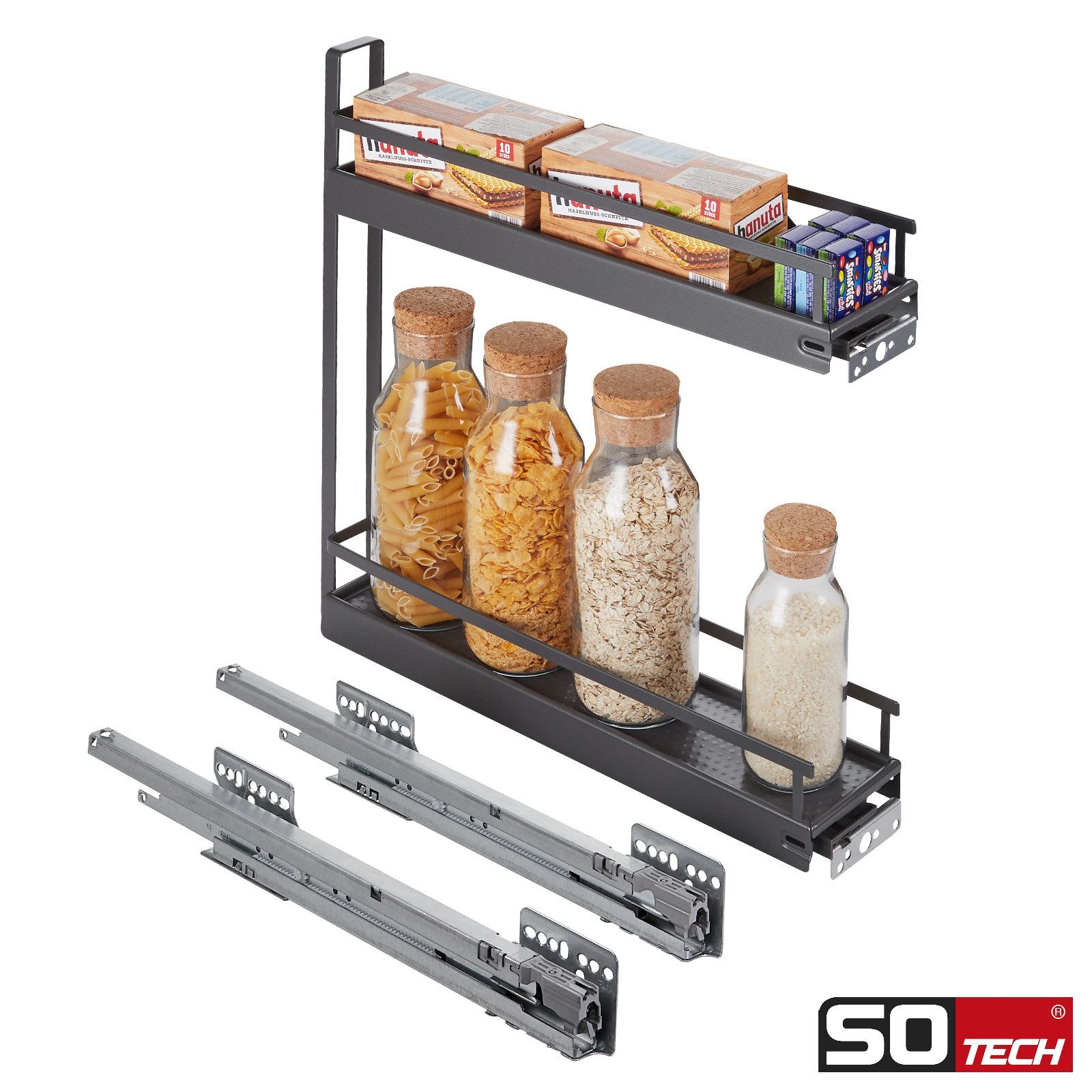 SO-TECH® Auszugsunterschrank 15er Unterschrankauszug ARENA Style 90° anthra günstig online kaufen