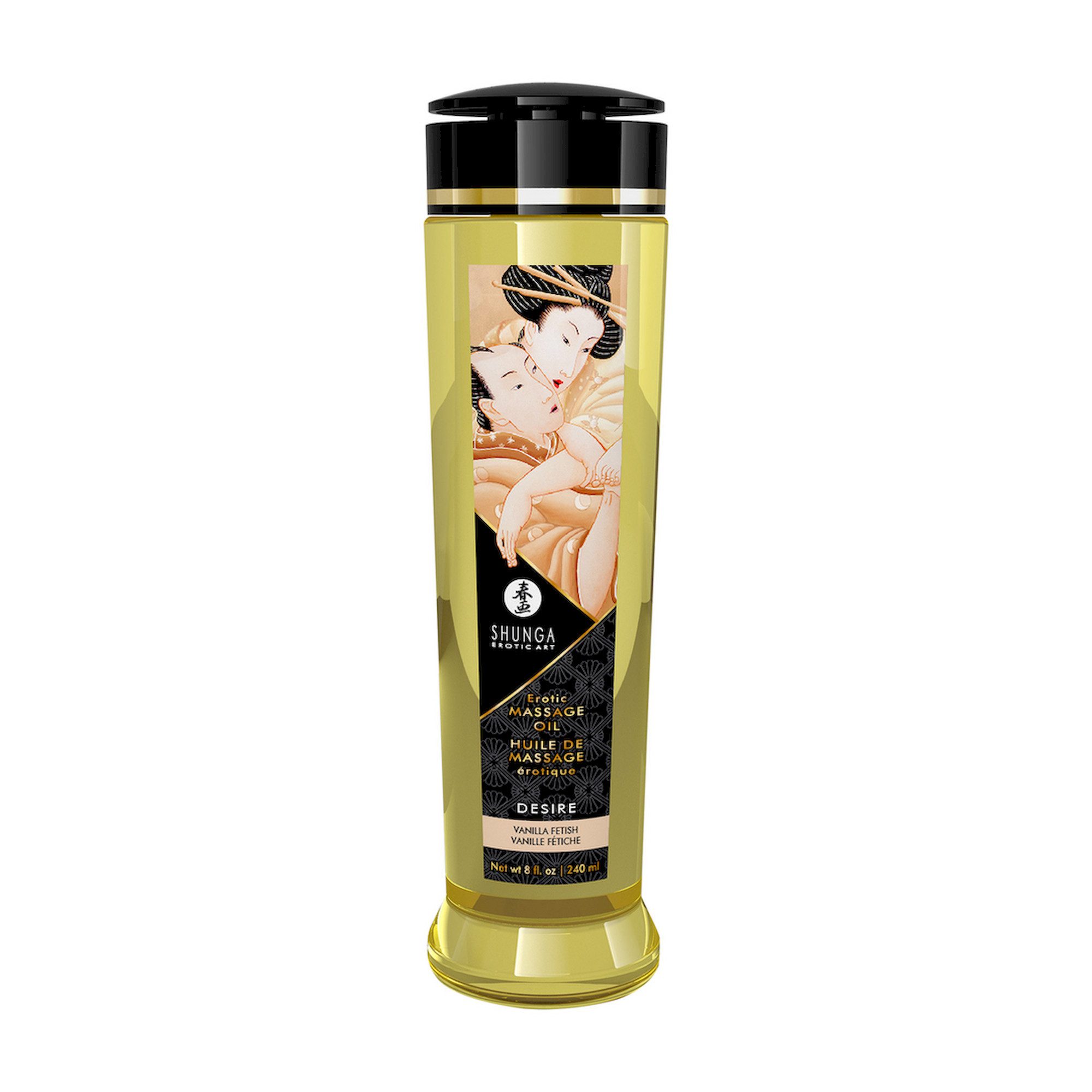 SHUNGA Gleit- und Massagegel Shunga - Erotisches Massageöl - Vanille - 8 fl oz / 240 ml