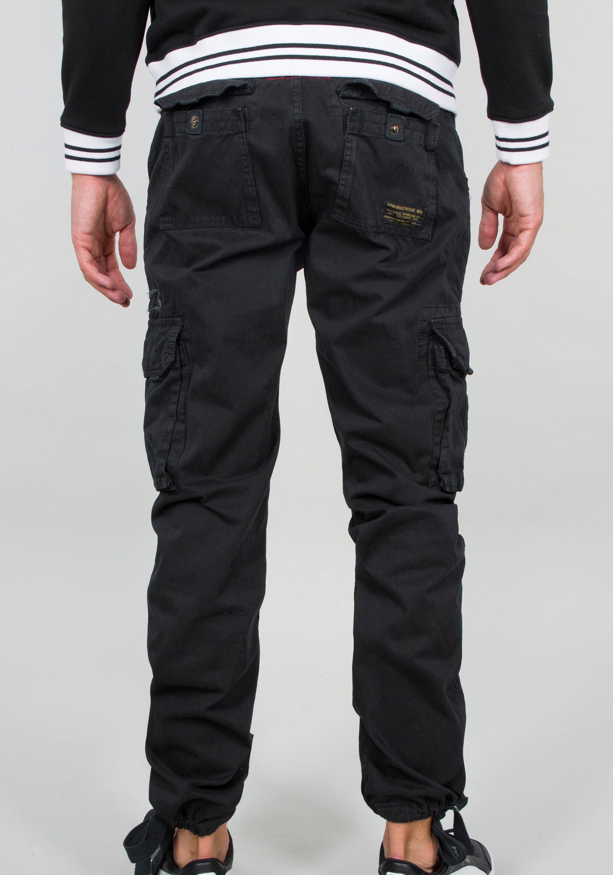 Alpha Industries Cargohose Jet Pant mit seitlichen Cargotaschen und Kordelz günstig online kaufen