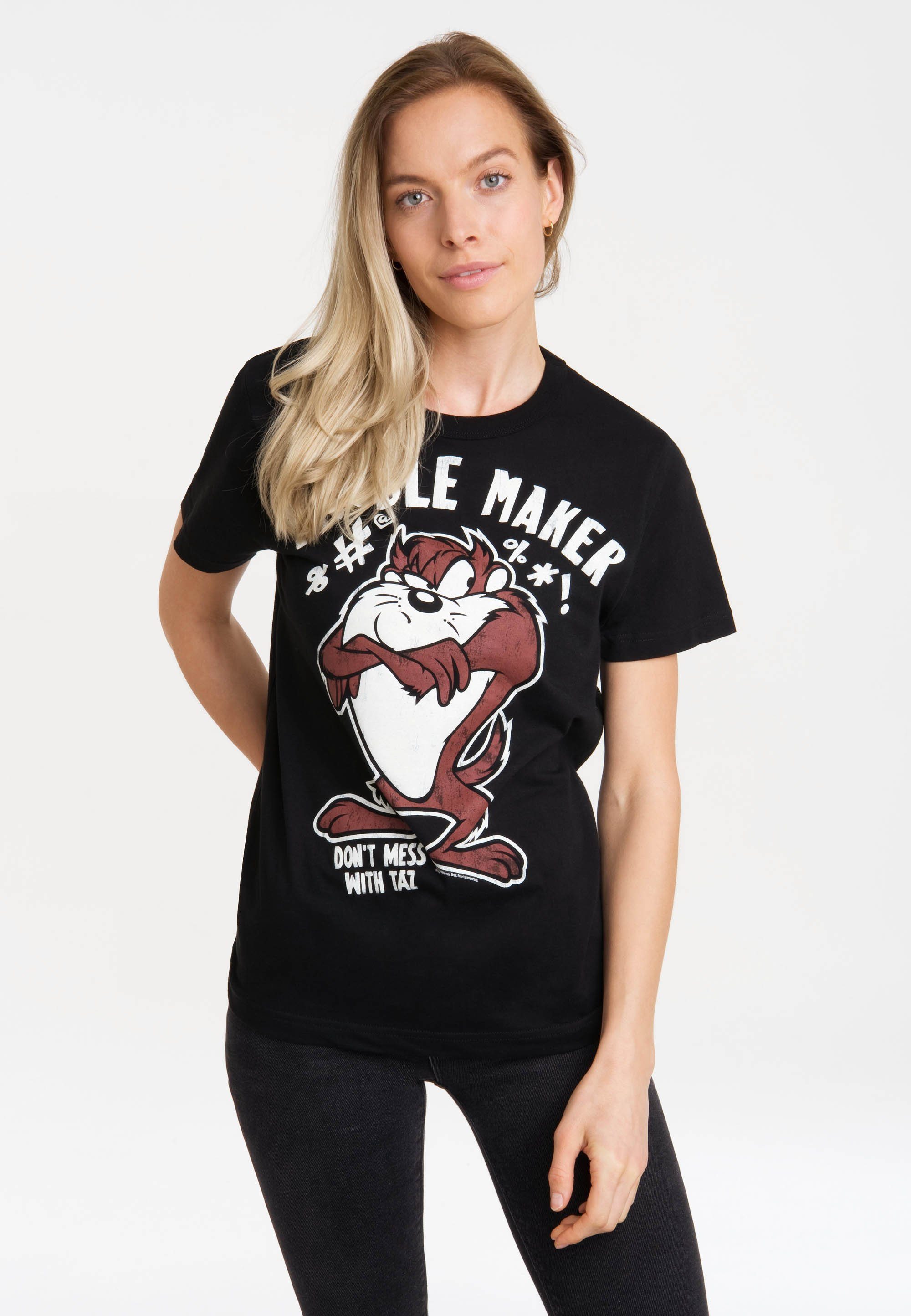 T-Shirt Looney Tunes - Taz, Trouble Maker