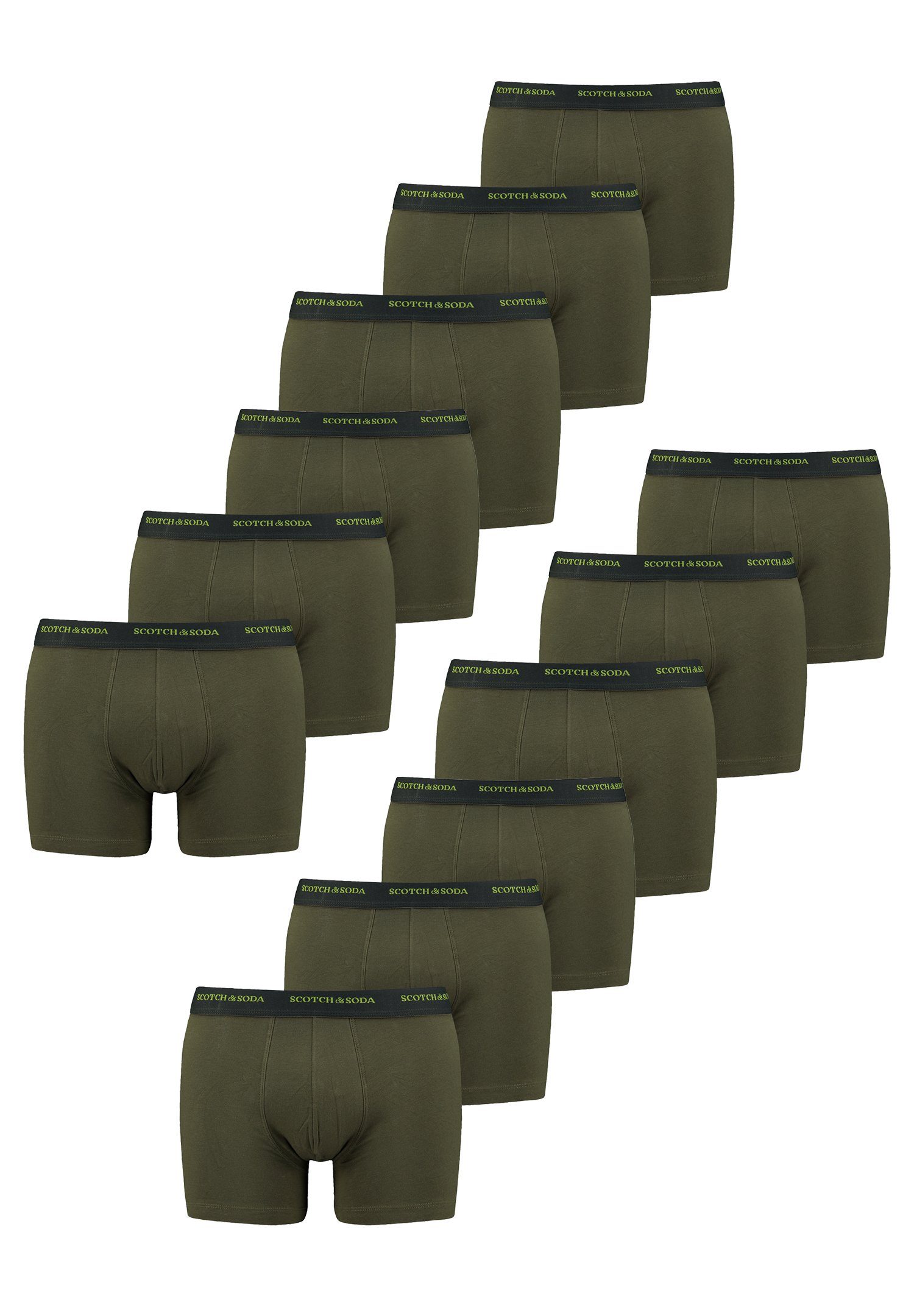 Scotch & Soda Boxershorts Pack Base 12-St., Logo Men 12er (Packung, SCSO Boxer 12er-Pack) olive