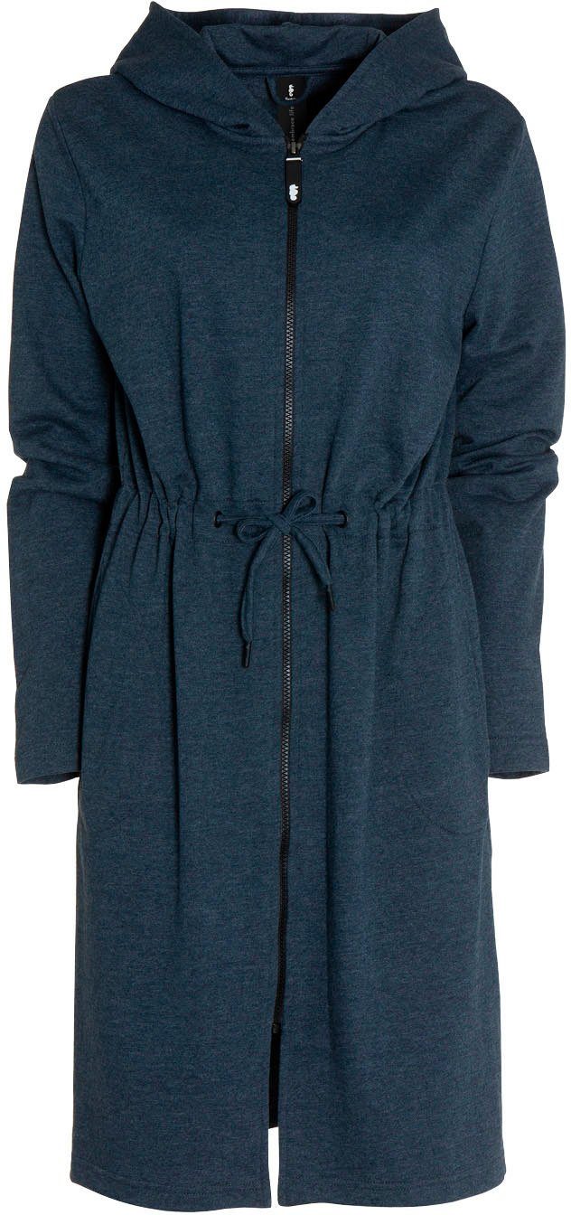 Seahorse Damenbademantel Taylor, Langform, Baumwoll-Mix, Kapuze, Reißversch günstig online kaufen