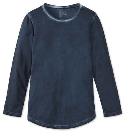 Schiesser Pyjamaoberteil Mix & Relax (Packung, 1-tlg., Set) Jungen Shirt Langarm Schlafanzugsjacke Used-Look