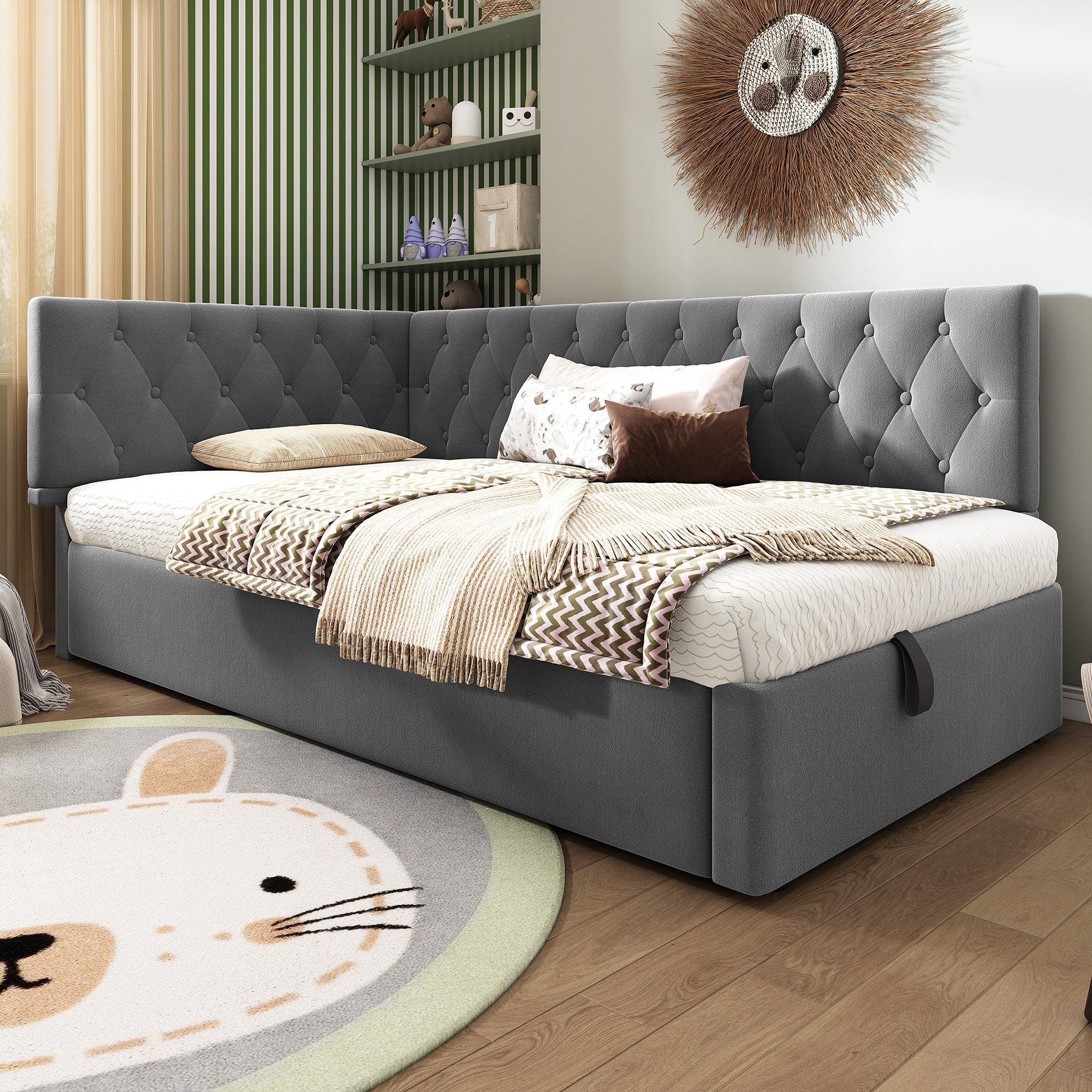 Odikalo Schlafsofa Schlafcouch Kinderbett 90x200 90x190, günstig online kaufen