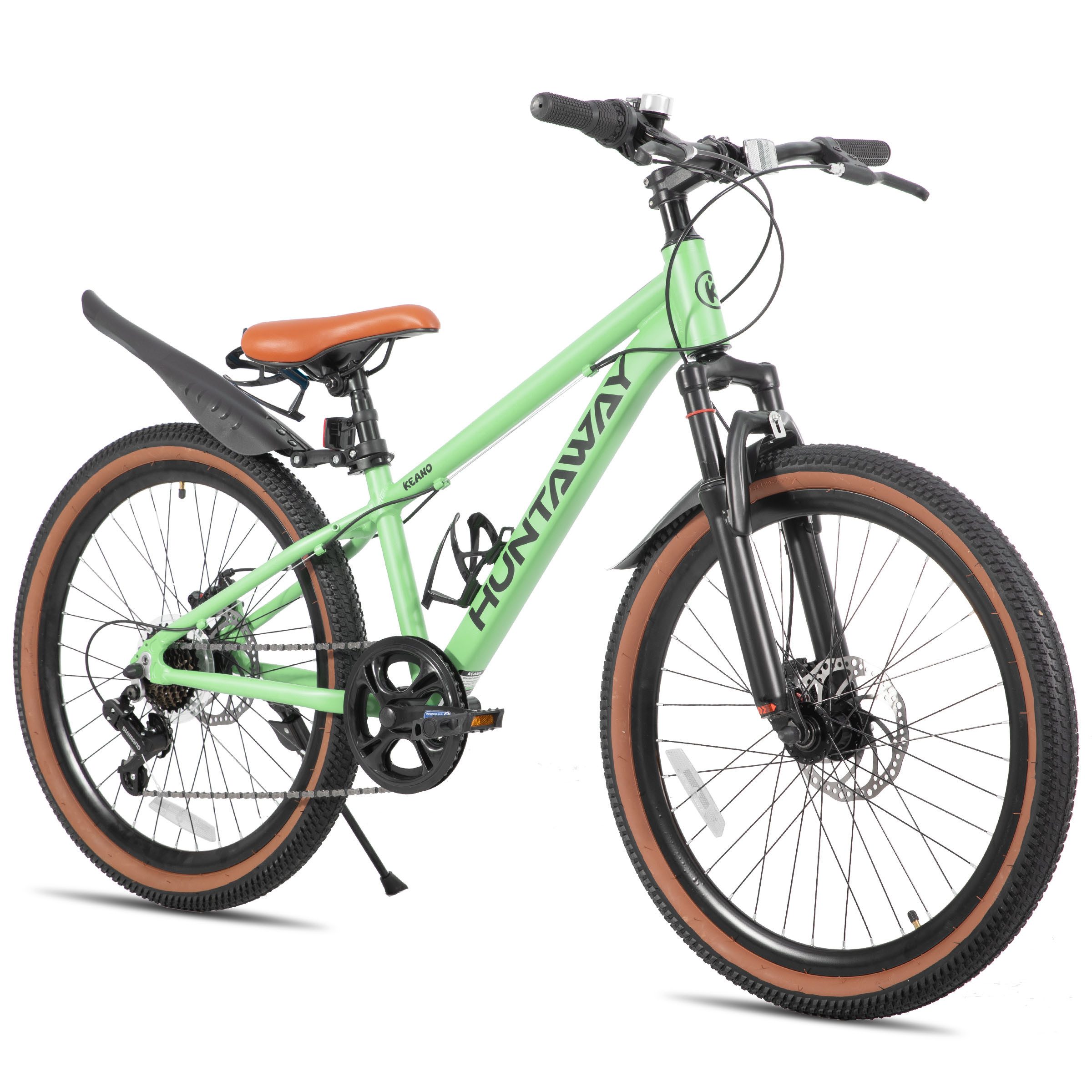 HILAND Kinderfahrrad 20"/24" Alu-Mountainbike Shimano 7-Gang, Federgabel & Scheibenbremsen