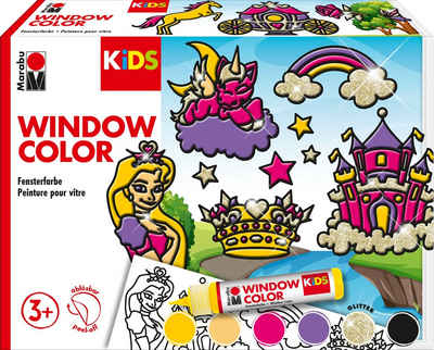 Fenstersticker Window Color-Set Prinzessin, Marabu, 8 Teile