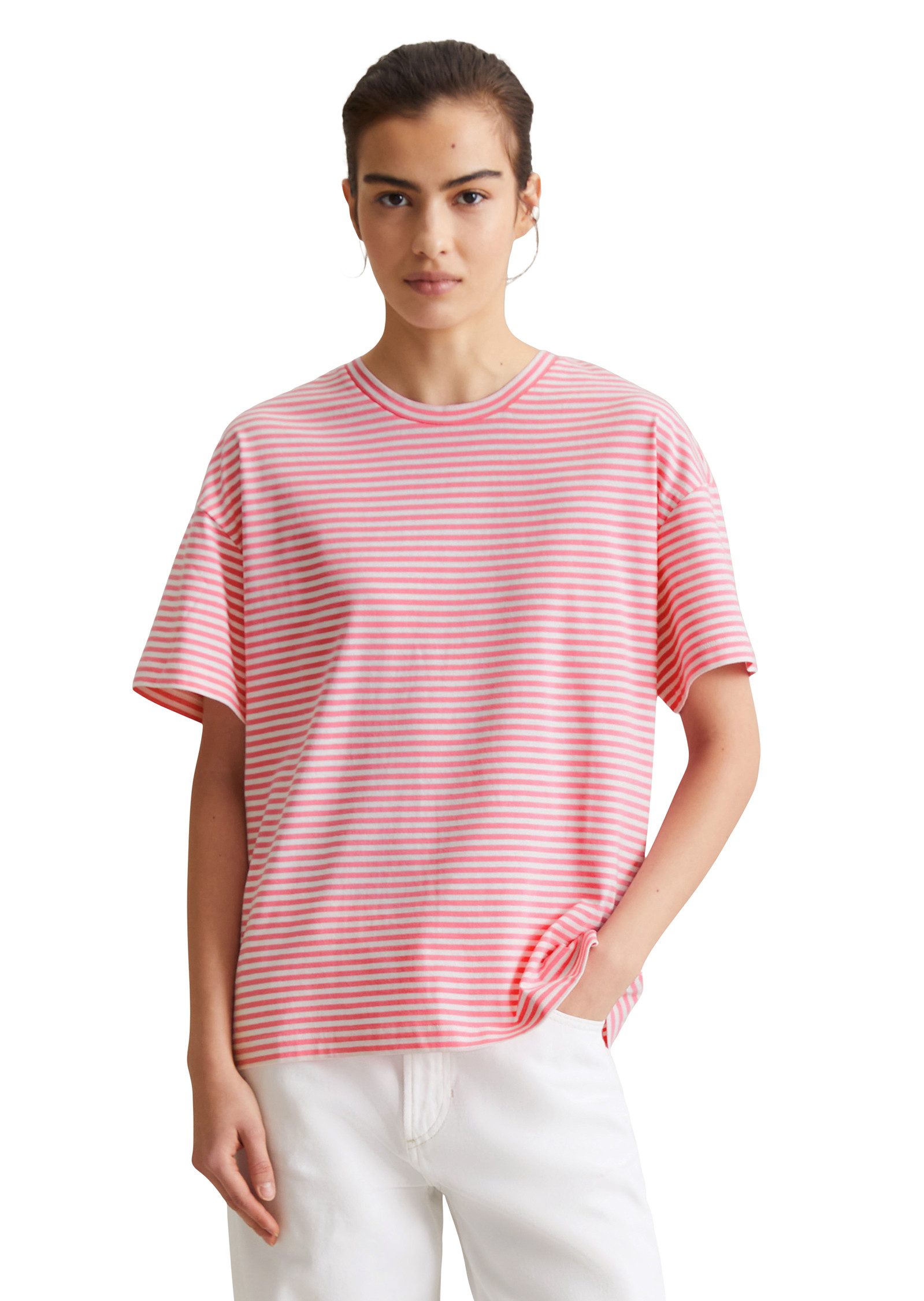 Marc O'Polo DENIM T-Shirt geringelt, Rundhals, relaxed fit günstig online kaufen