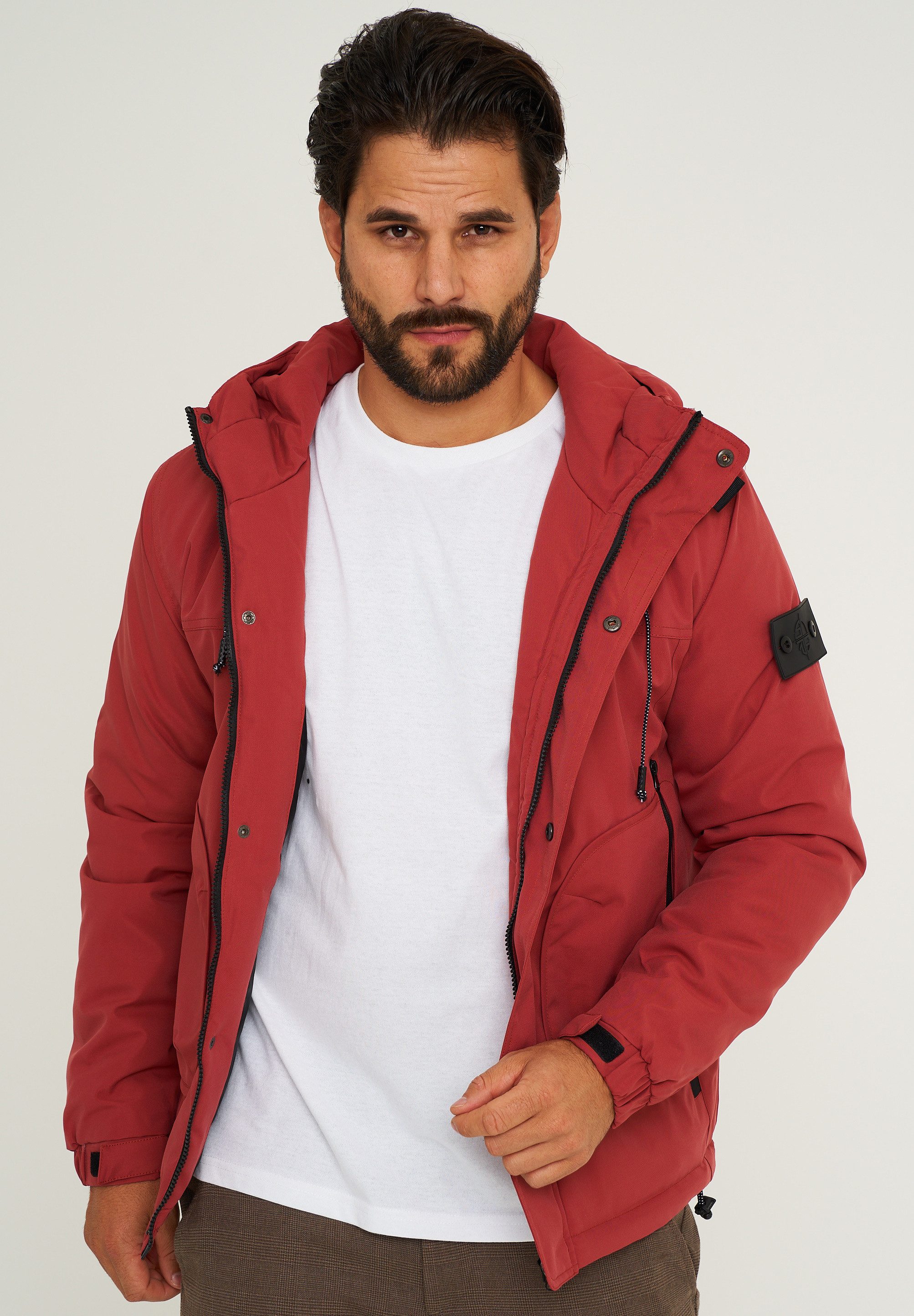 SOULSTAR Winterjacke S2DARCHAN Herren Übergangsjacke mit Kapuze Outdoor-Jacke Funktionsjacke