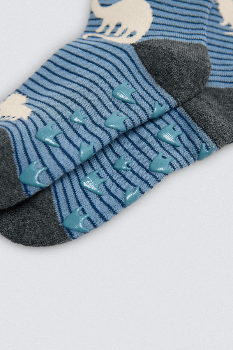 YSABEL MORA ABS-Socken Ysabel Mora 3er Pack Jungen Thermosocken Stoppersocken Strümpfe Dino (3-Paar)