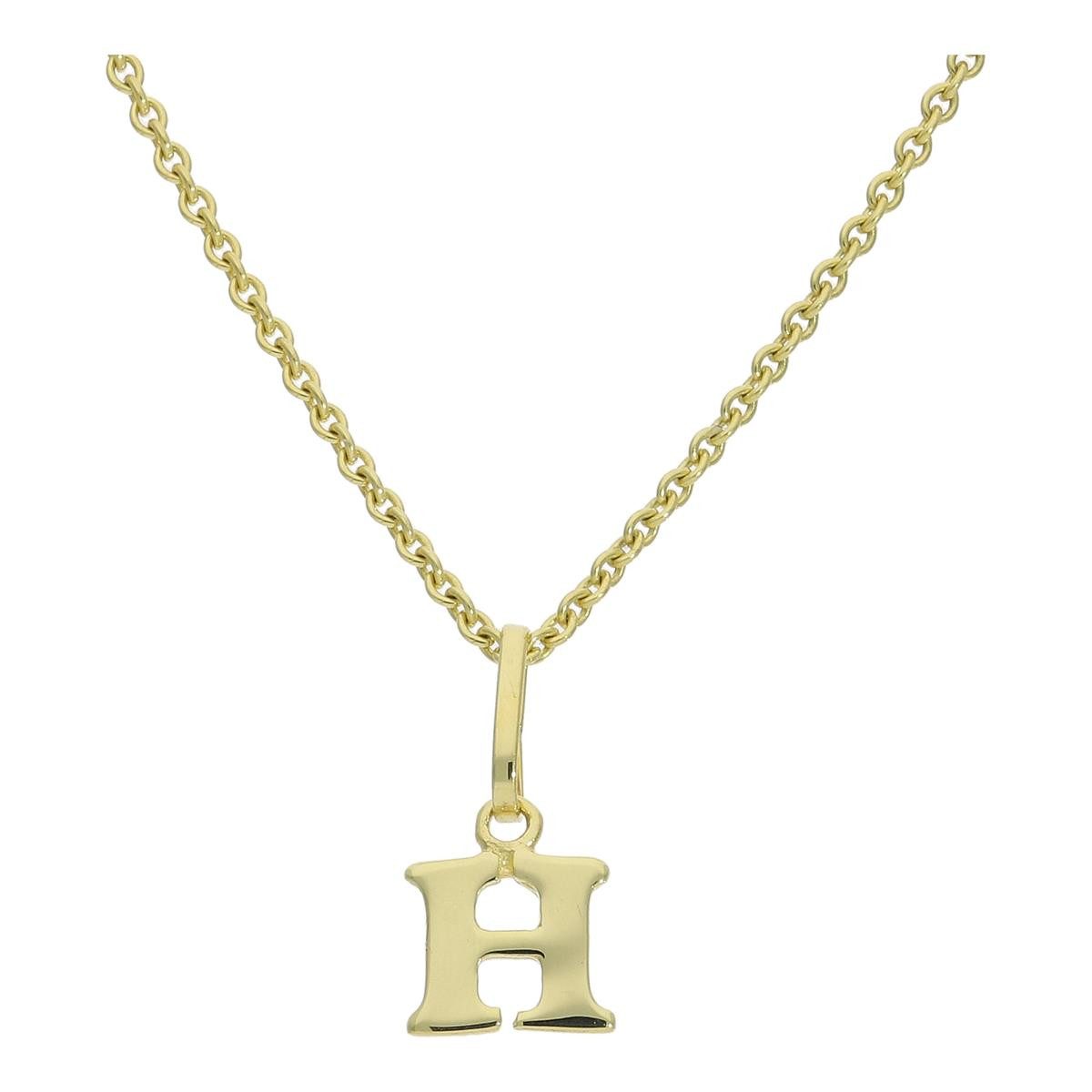 JuwelmaLux Buchstabenanhänger JuwelmaLux Anhänger Buchstabe "H" 333/000 (8 Karat) Gold JL16-02-0582 (1-tlg)