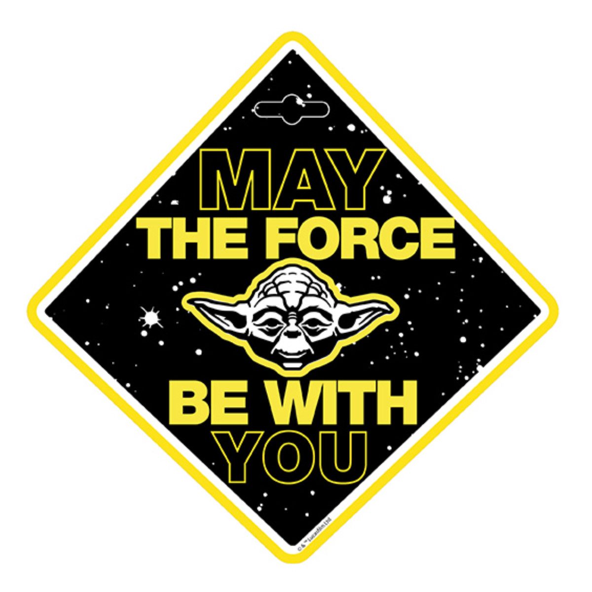 Star Wars Warnschild Baby on Board Schild Auto mit Saugnapf Hinweis Schild fürs Fenster