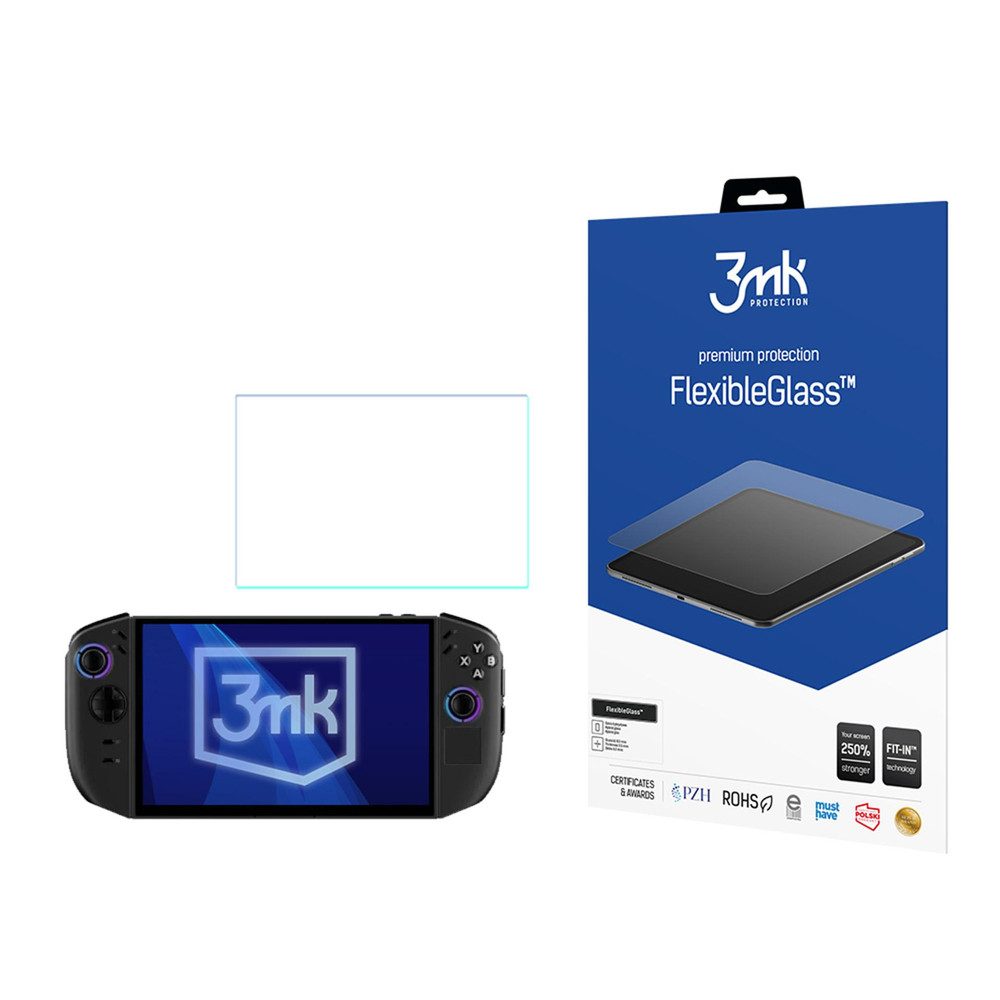 3MK Displayschutzglas Handheld Displayschutzglas für Lenovo Legion Go 2, Spar-Set, 1 Stück, Hybridglas, 250% stabiler, 7H Härte, antibakteriell