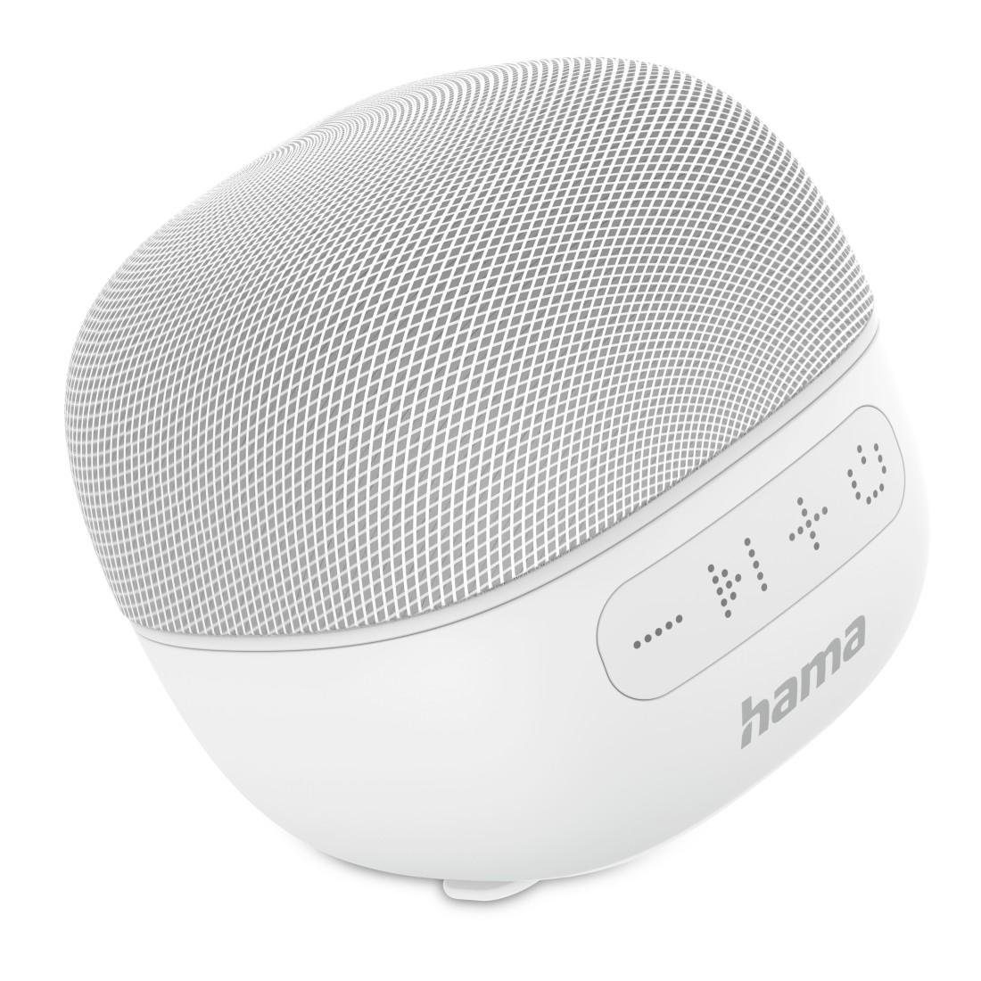 Hama Handlicher Akku Laufzeit 10h Bluetooth®Lautsprecher (A2DP AVRCP 2.0", weiß Bluetooth, Bluetooth, 4 HFP) Bluetooth-Lautsprecher W, "Cube