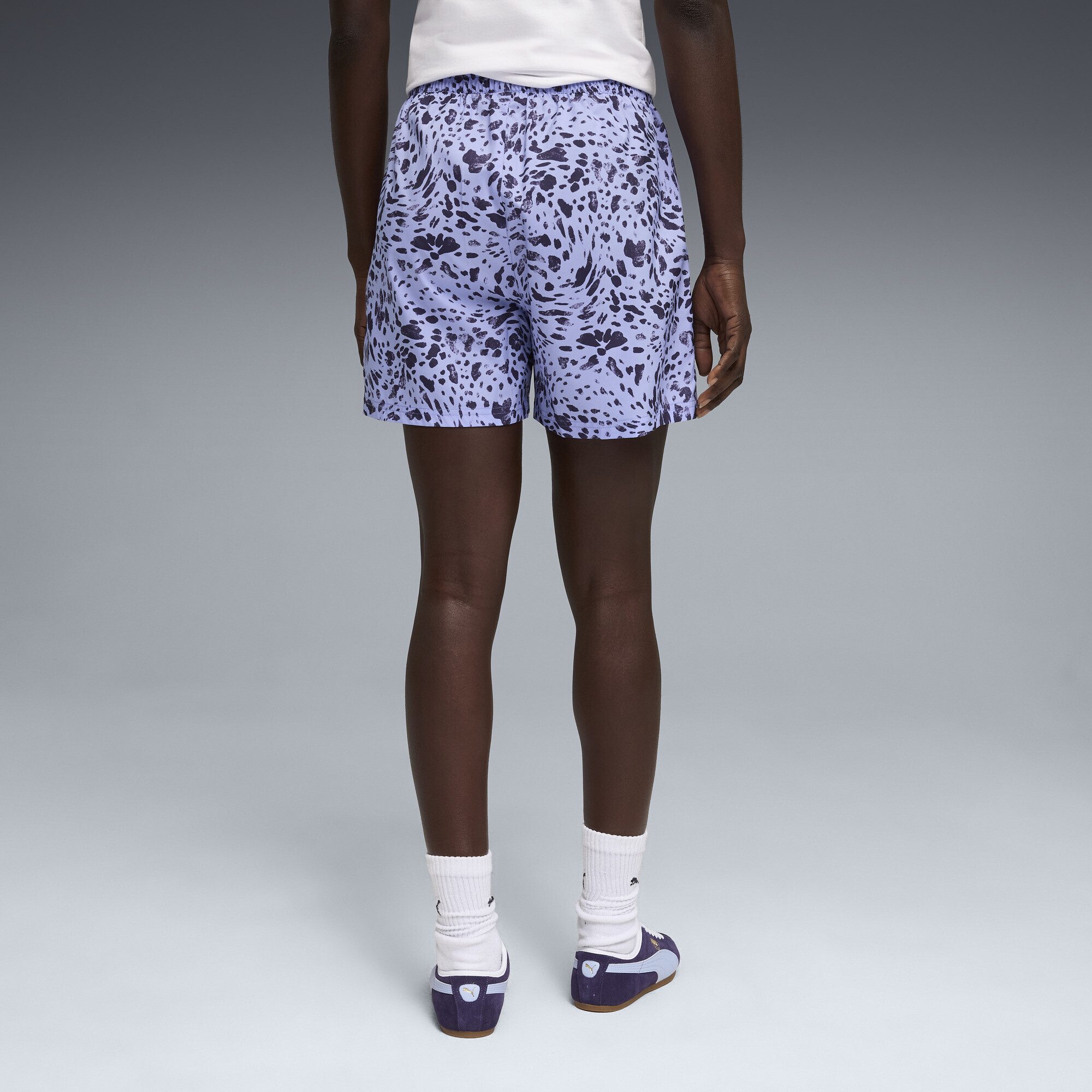 PUMA Shorts Essentials Graphics Animal High-Rise Bedruckte 4" Shorts Damen