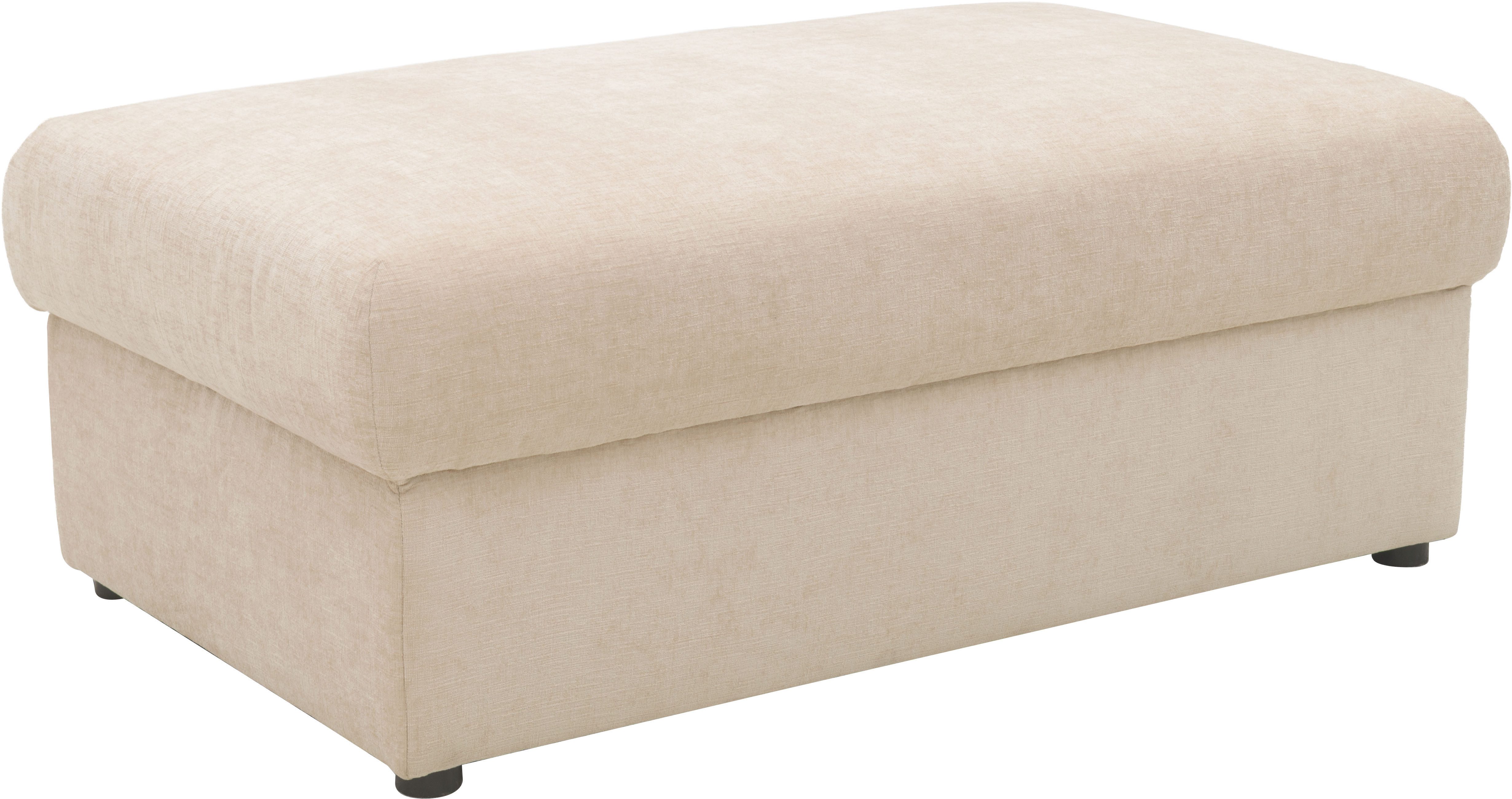 DOMO collection Hocker Dundee, passende Ergänzung zum Mega-Sofa, pflegeleichter, edler Strukturstoff in Chenille-Optik