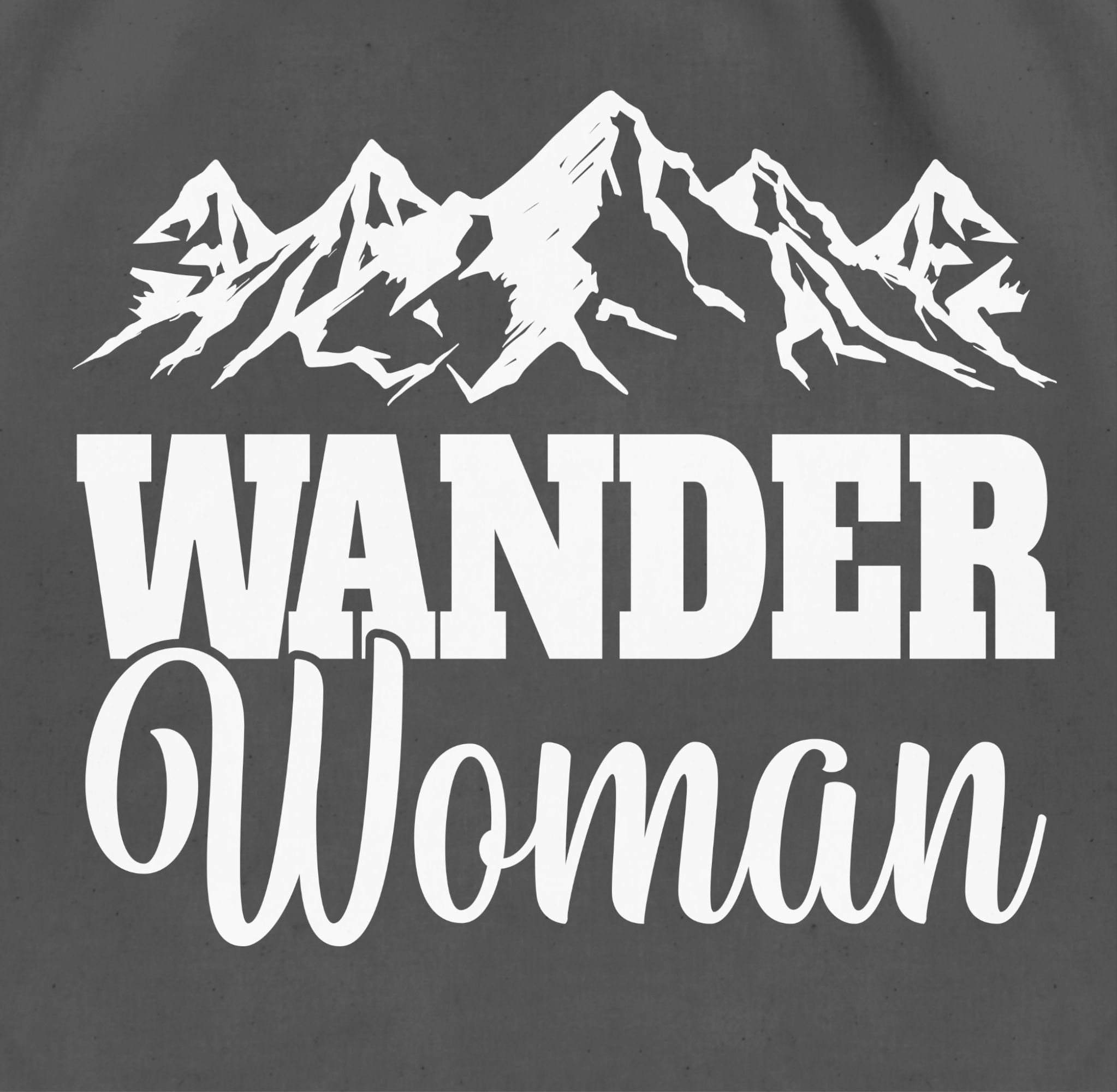Zubehör Sport Dunkelgrau Turnbeutel Shirtracer Woman, 01 Wander
