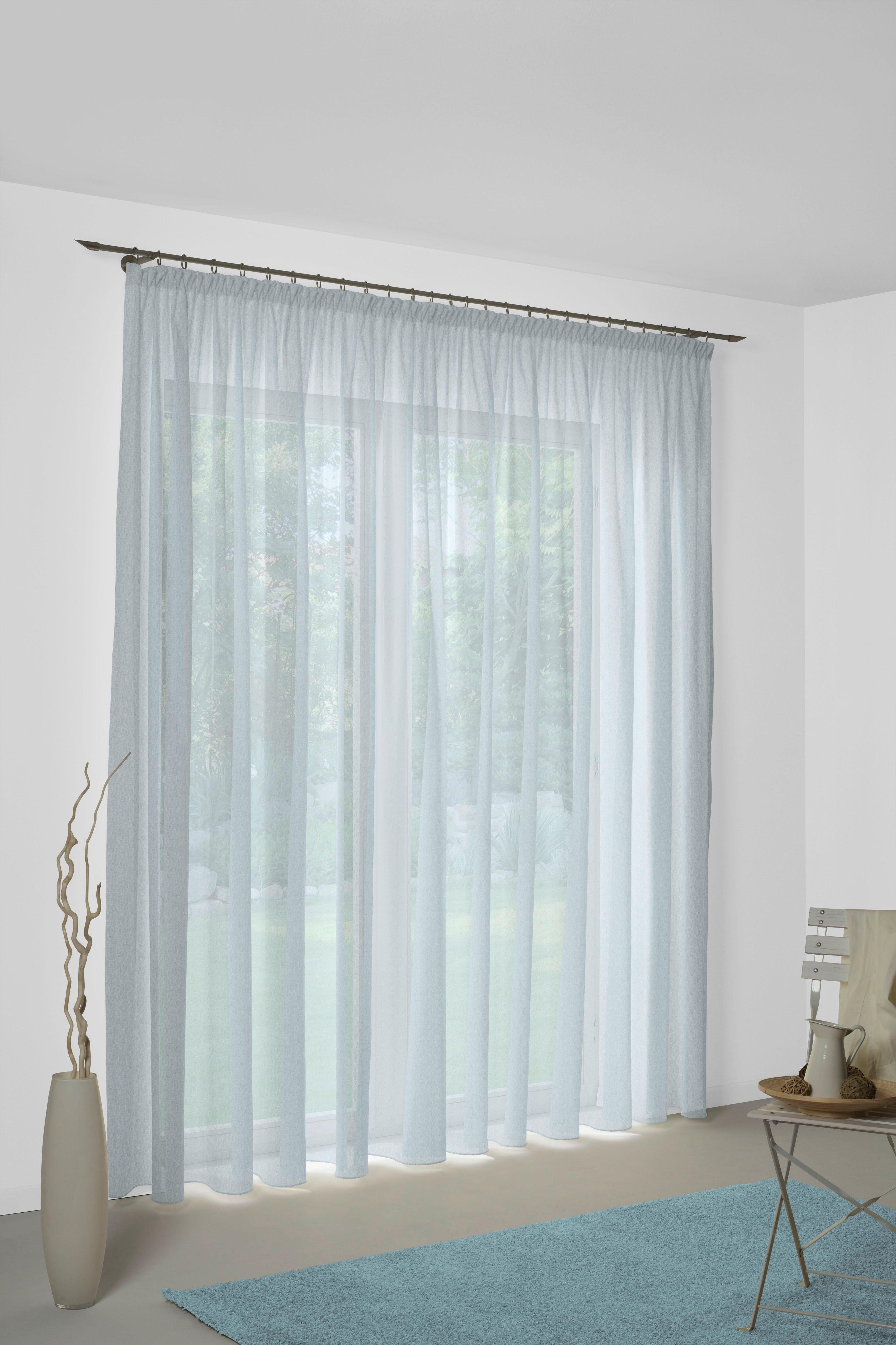 Wirth Vorhang Sunday (1 St), Kräuselband, halbtransparent, Jacquard, nach M günstig online kaufen