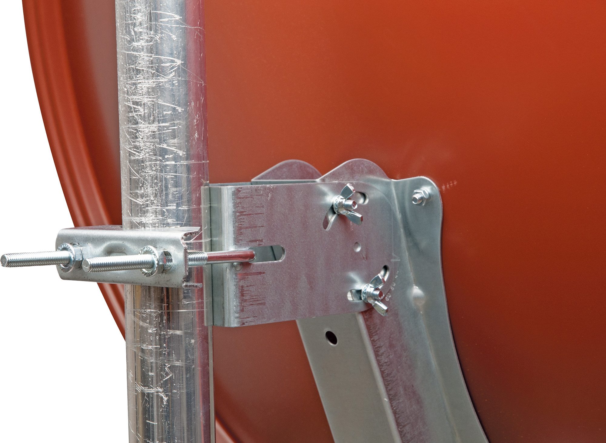 Schwaiger SPI2080 017 Sat-Spiegel (73 cm, Aluminium, ziegelrot)