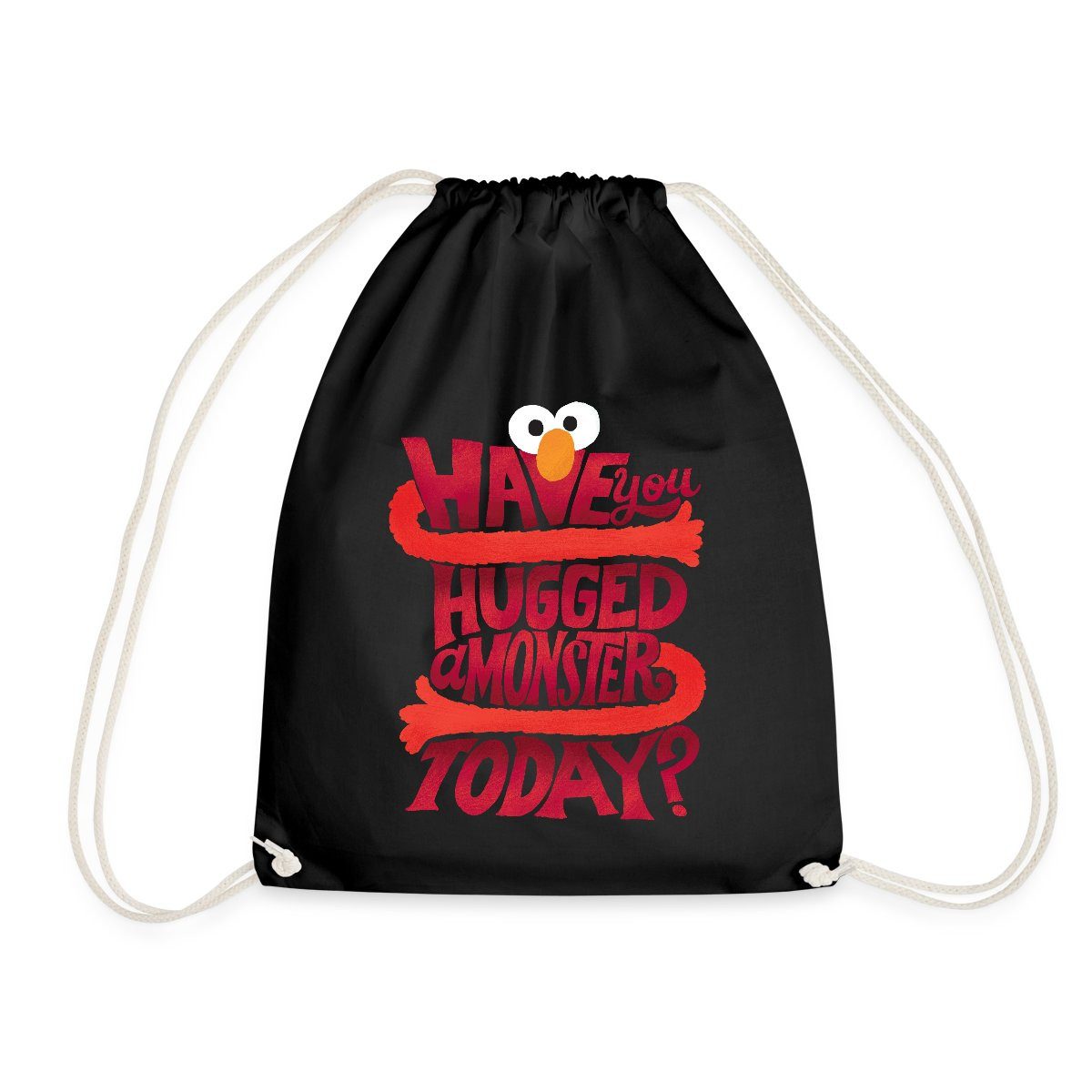 Spreadshirt Turnbeutel Sesamstraße Design Have You Hugged A Monster Today Turnbeutel (1-tlg)