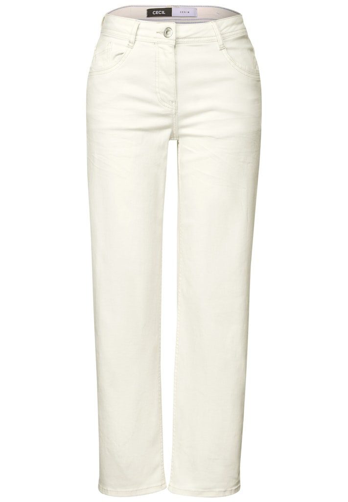 CECIL Bequeme Jeans Cecil / Da.Jeans / Style Neele STRAIGHT Ecru günstig online kaufen