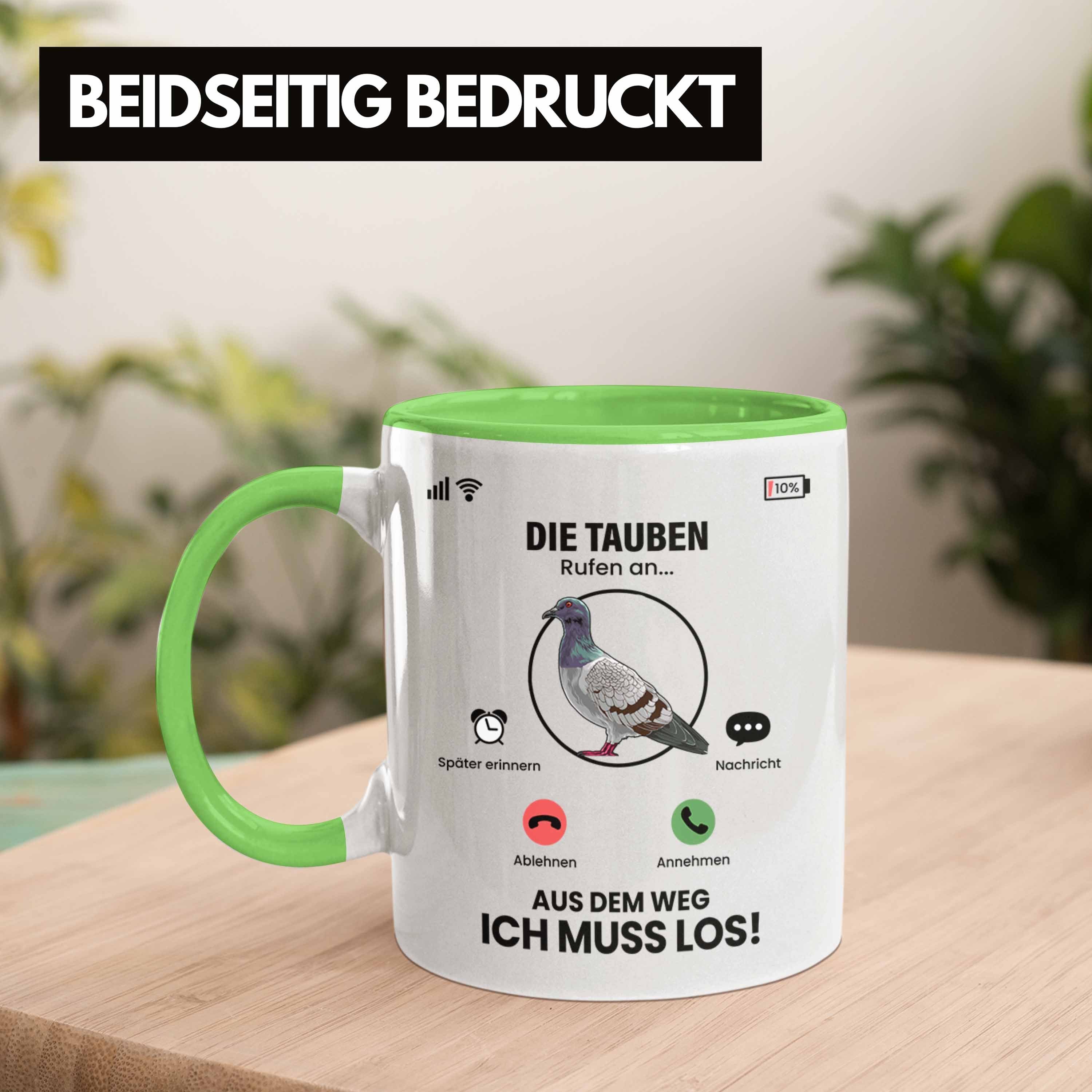 Besitzer für Tauben Geschen Züchter Tauben Tasse Die Tasse Grün Geschenk An Trendation Rufen