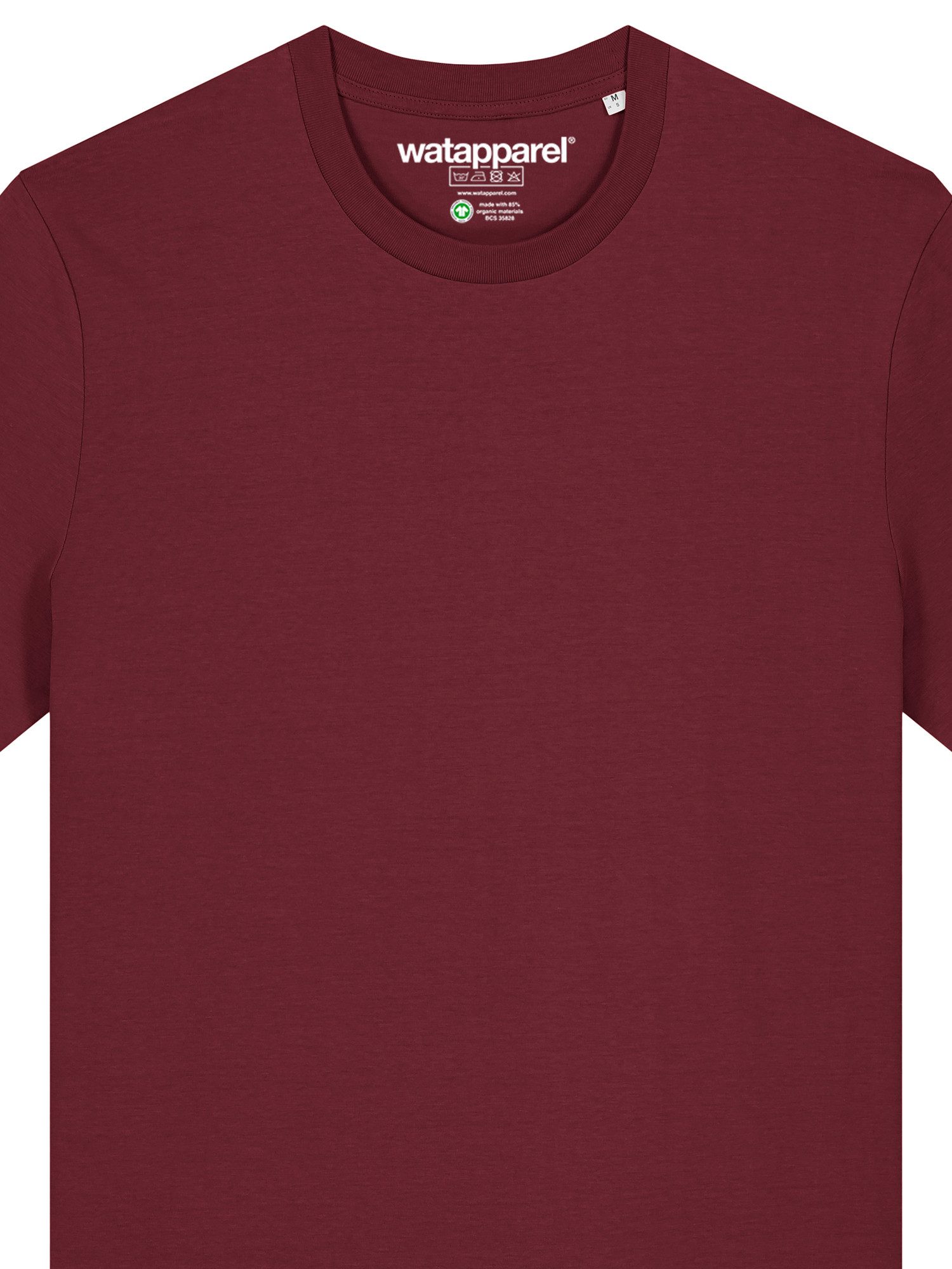 wat? Apparel T-Shirt 5er Multipack Bio Basic T-Shirt Burgundy