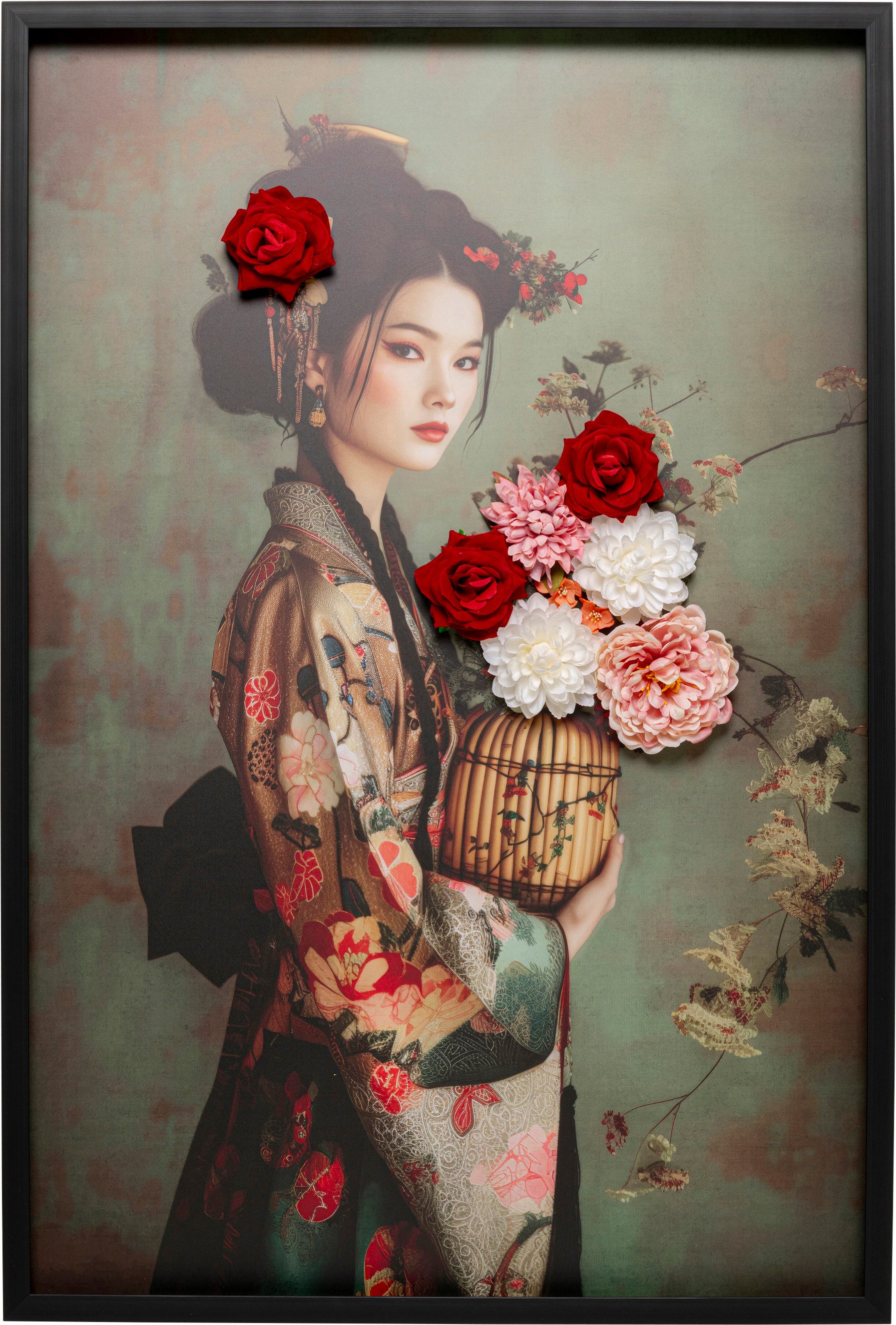 Kare Design Leinwandbild Kimono Girl 84x124cm