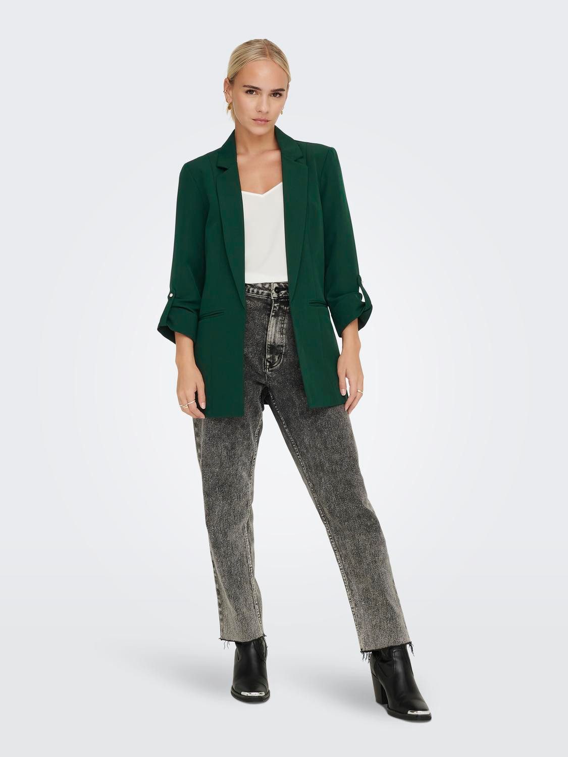 ONLY Kurzblazer ONLKAYLE-ORLEEN 3/4 BLAZER TLR NOOS Materialmix, regular fit – Bild 4 von 5