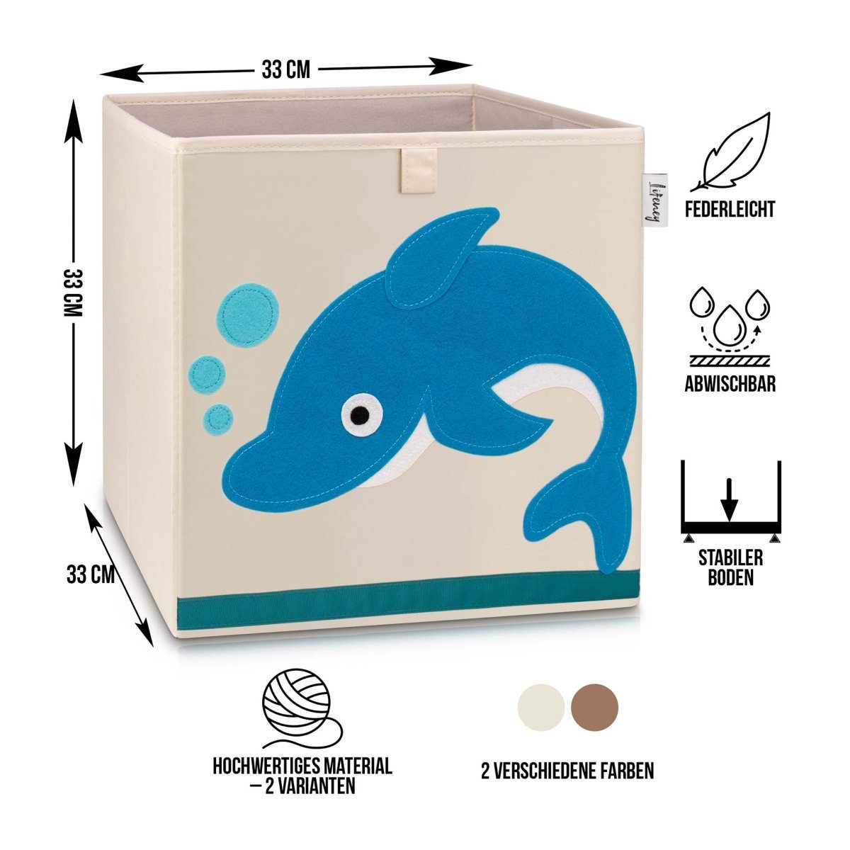Lifeney Faltbox Aufbewahrungsbox Delfin günstig online kaufen