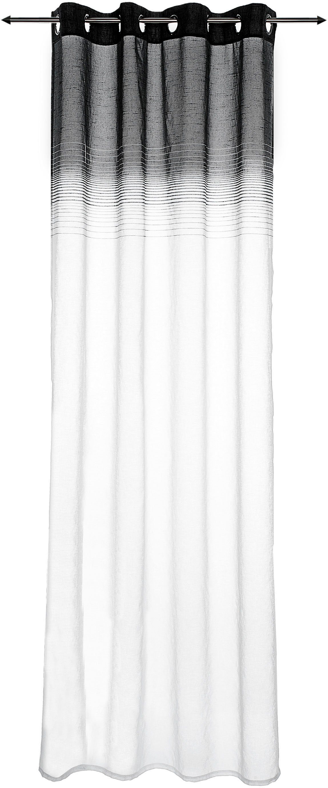 decolife Gardine "Nora" Ösen 1 Stk. tlg. Ösenschal mit Farbverlauf günstig online kaufen