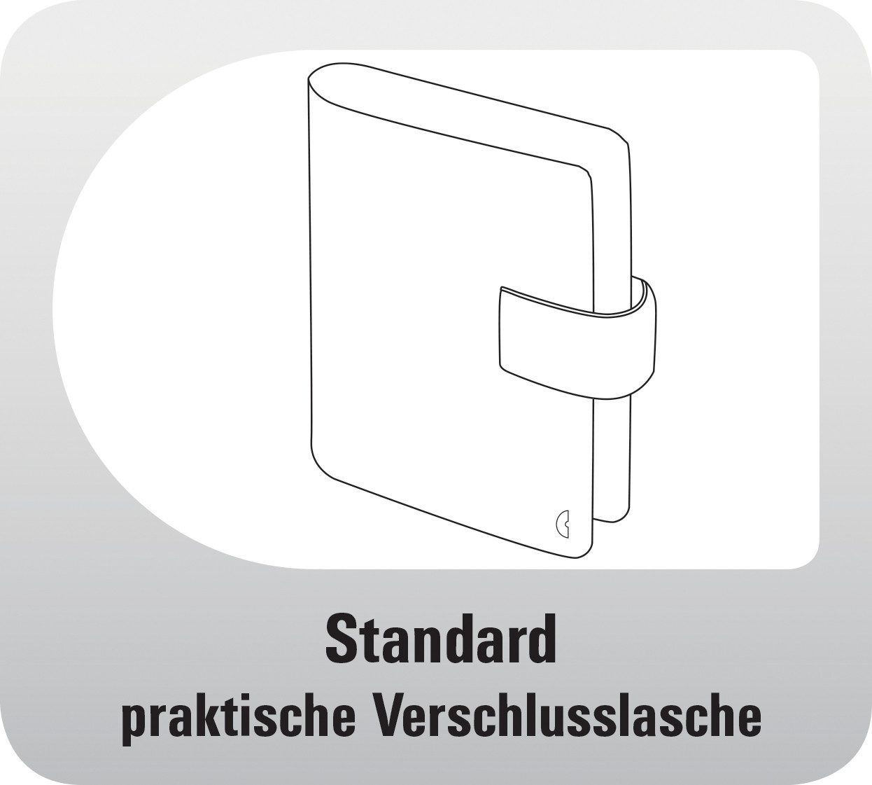 CHRONOPLAN Terminplaner Kalender-Ringbuch A5 Compact Standard Leder schwarz