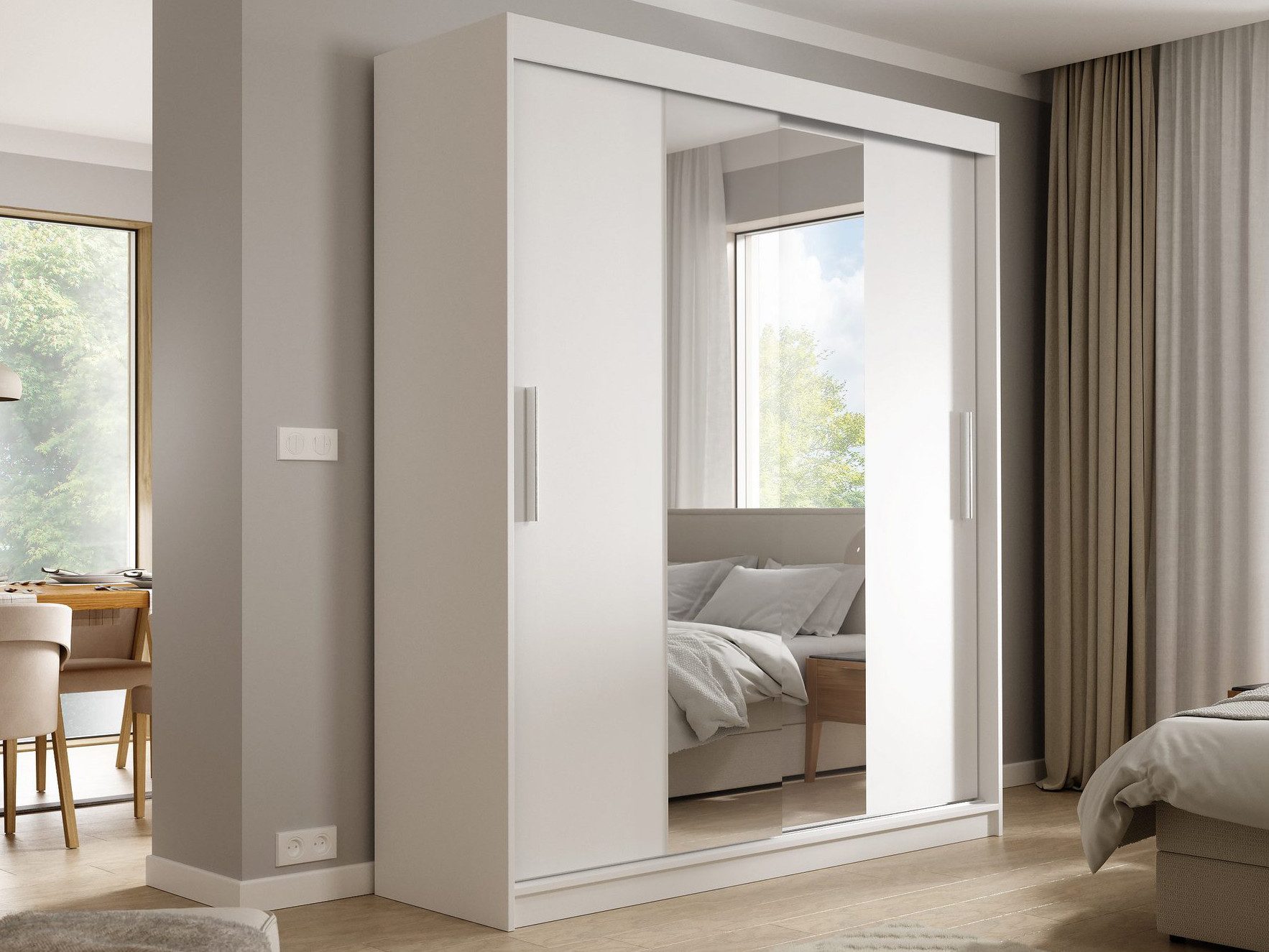 Beautysofa Kleiderschrank KATRINA Breite: 180 cm günstig online kaufen