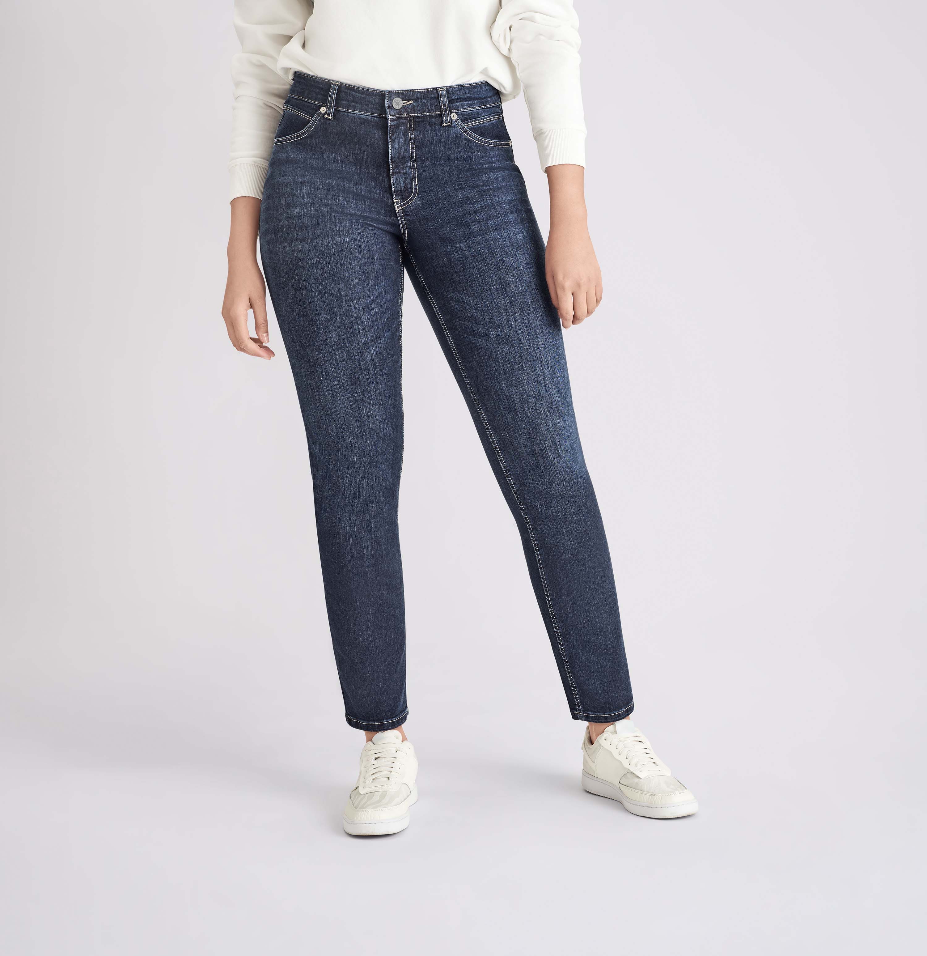 MAC Stretch-Jeans Melanie Gerade geschnitten