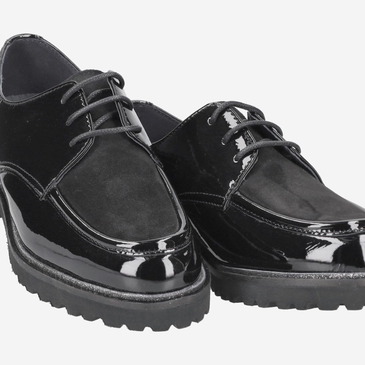 SIOUX Sioux 40910 MEREDITH-749-H, Schnürschuhe, Schwarz, kombiniert, Damen Schnürschuh